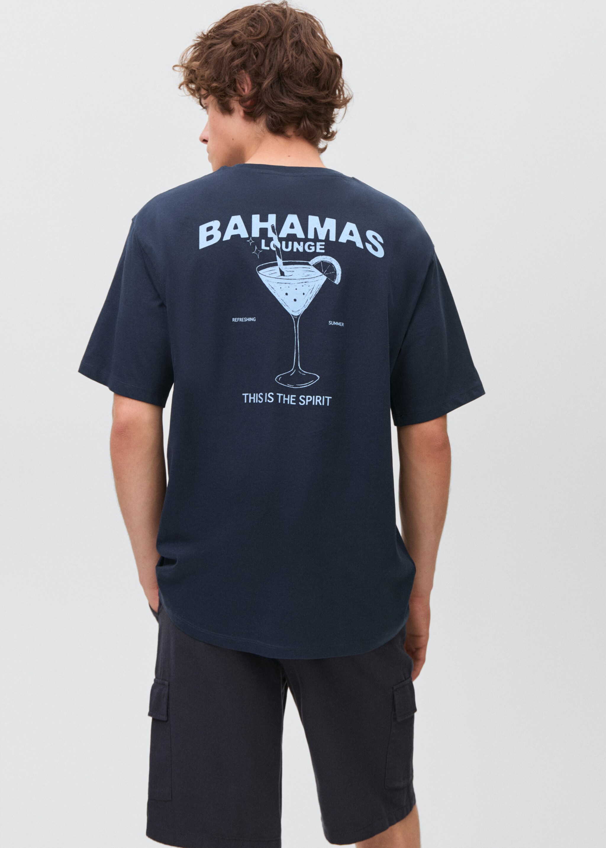 Short-sleeved printed t-shirt - Reverse of the article