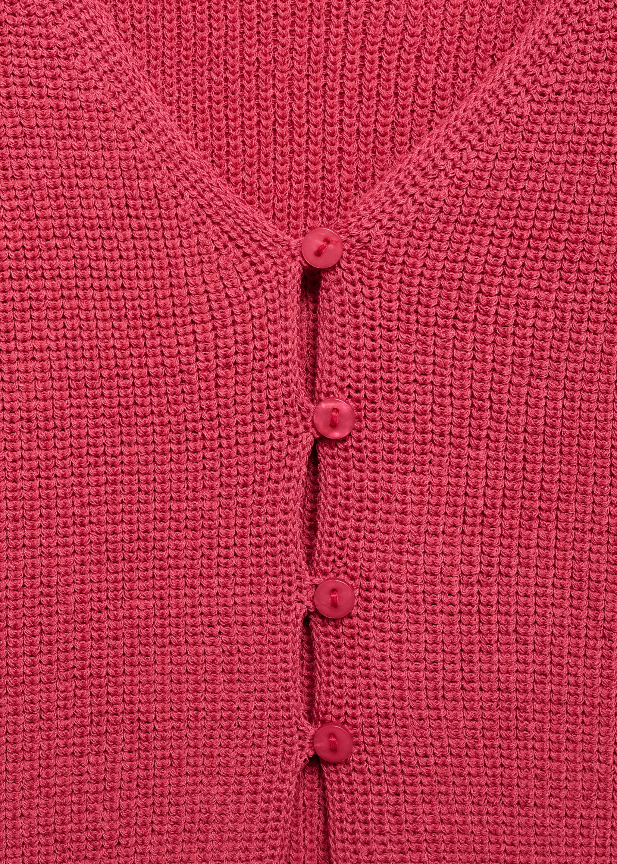 Buttoned knit top - Details of the article 0