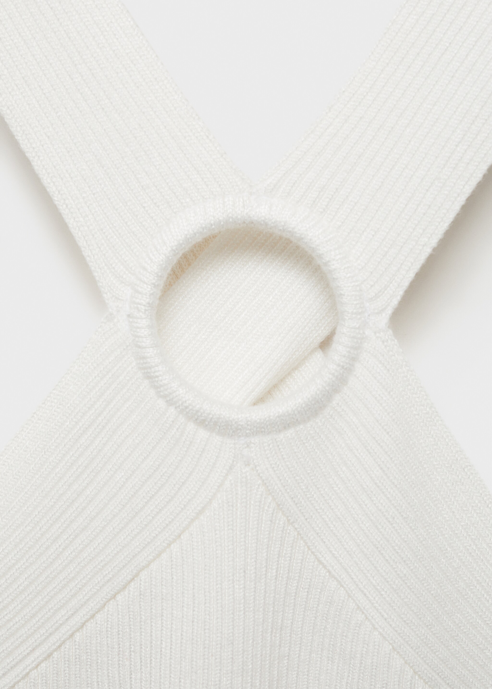 Halter-neck knitted top - Details of the article 8