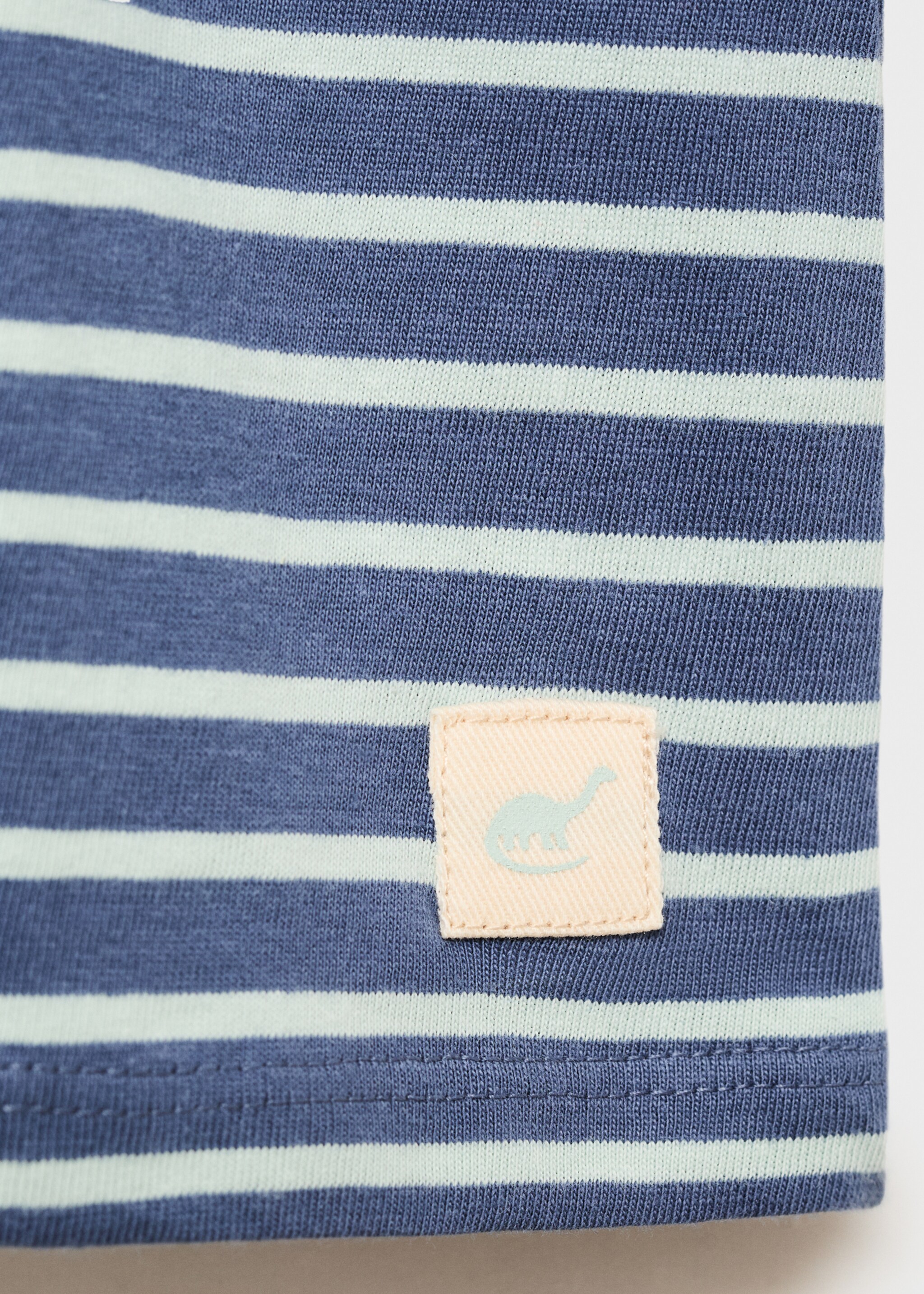Striped cotton T-shirt - Details of the article 0