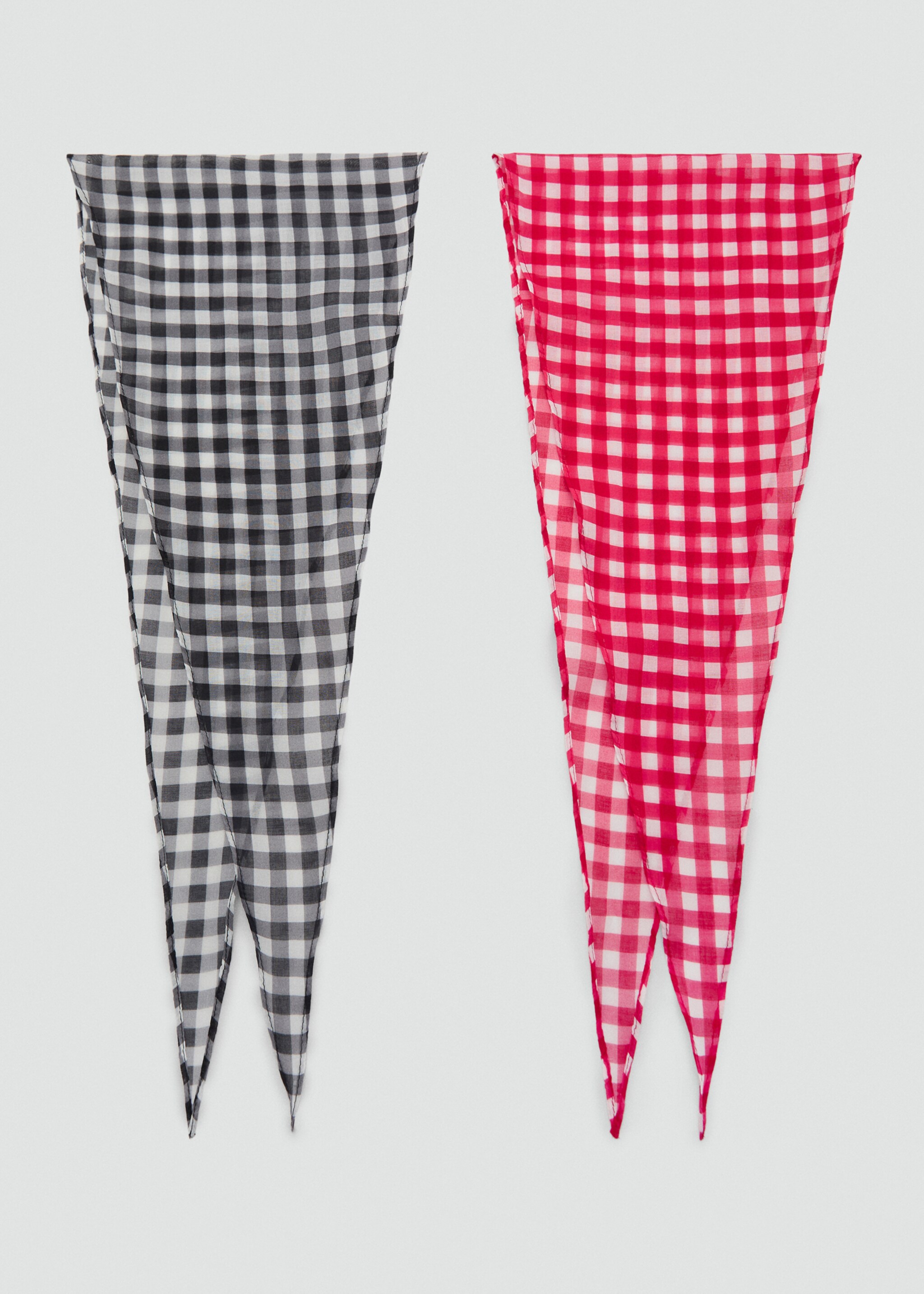 Set of 2 combined scarves - Article without model