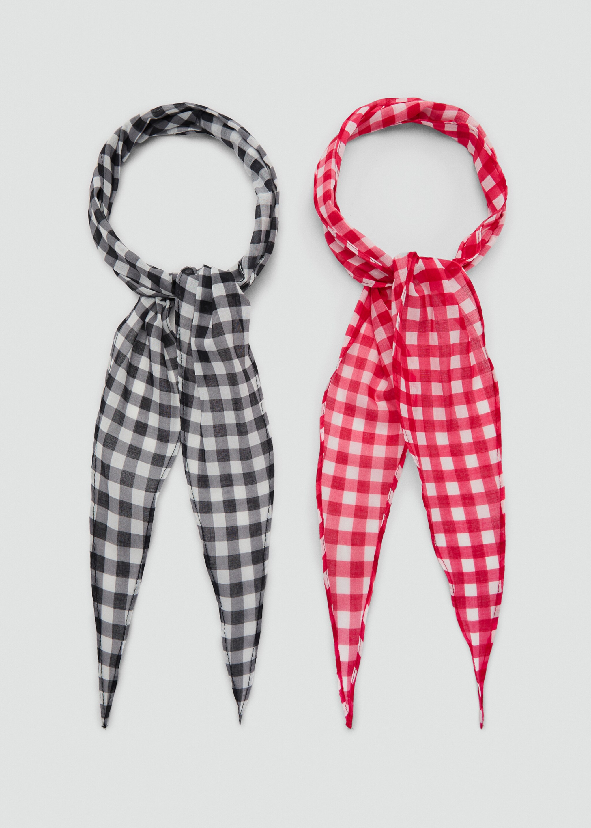 Set of 2 combined scarves - Details of the article 1