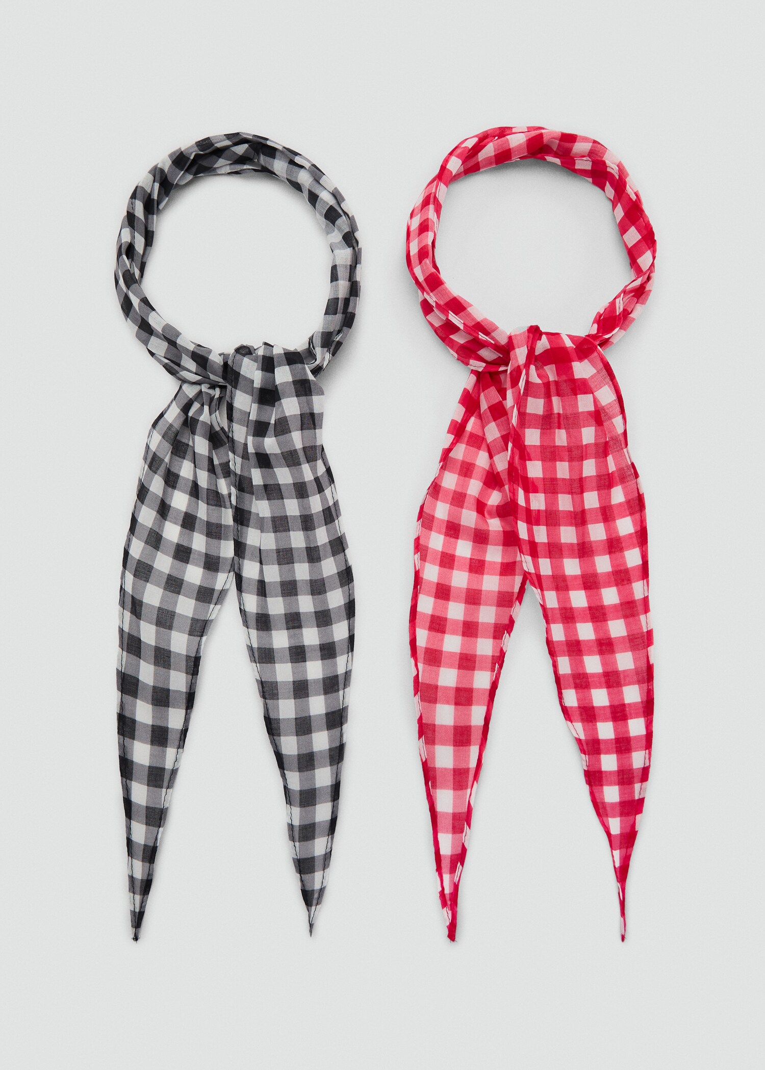 Set of 2 combined scarves - Details of the article 1