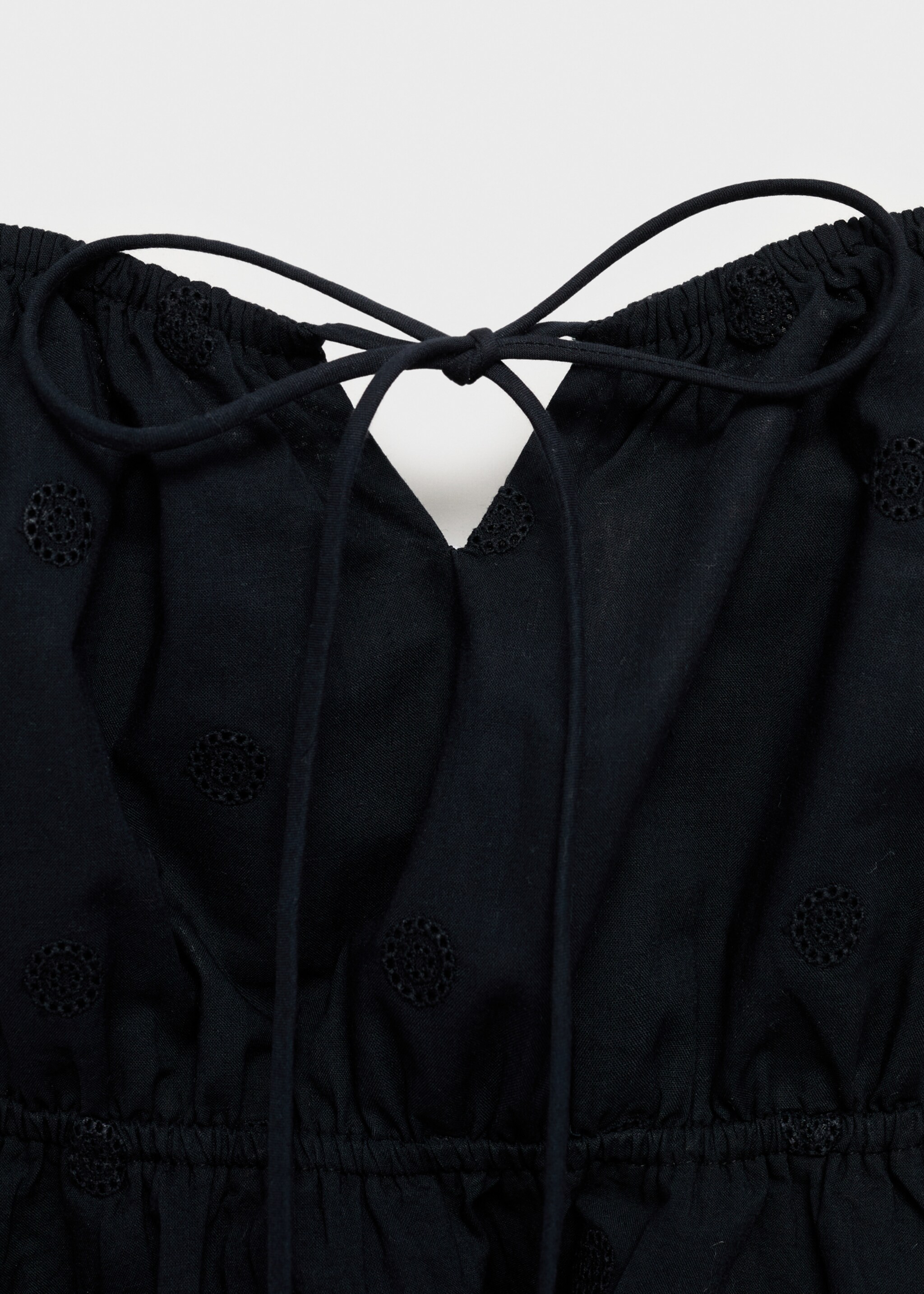 Embroidered crop top - Details of the article 0