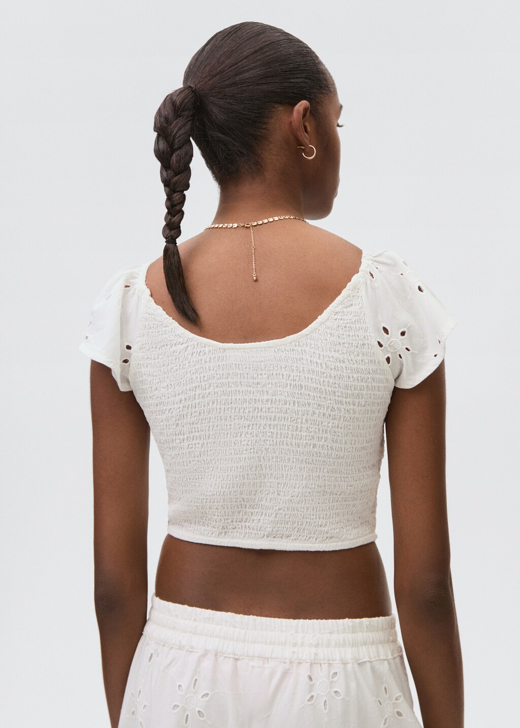 Ruffles embroidered top