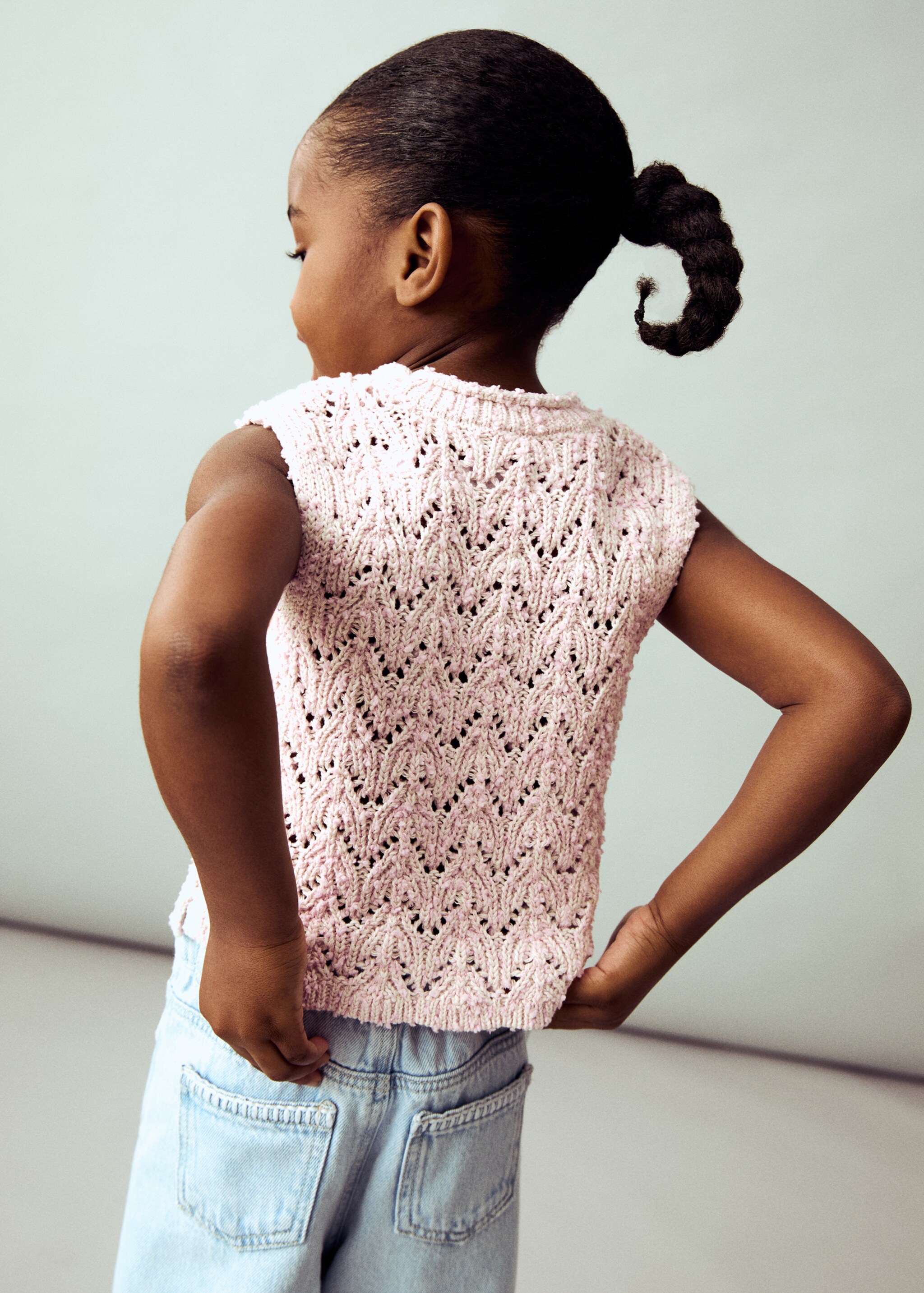 Openwork knit top - Medium plane