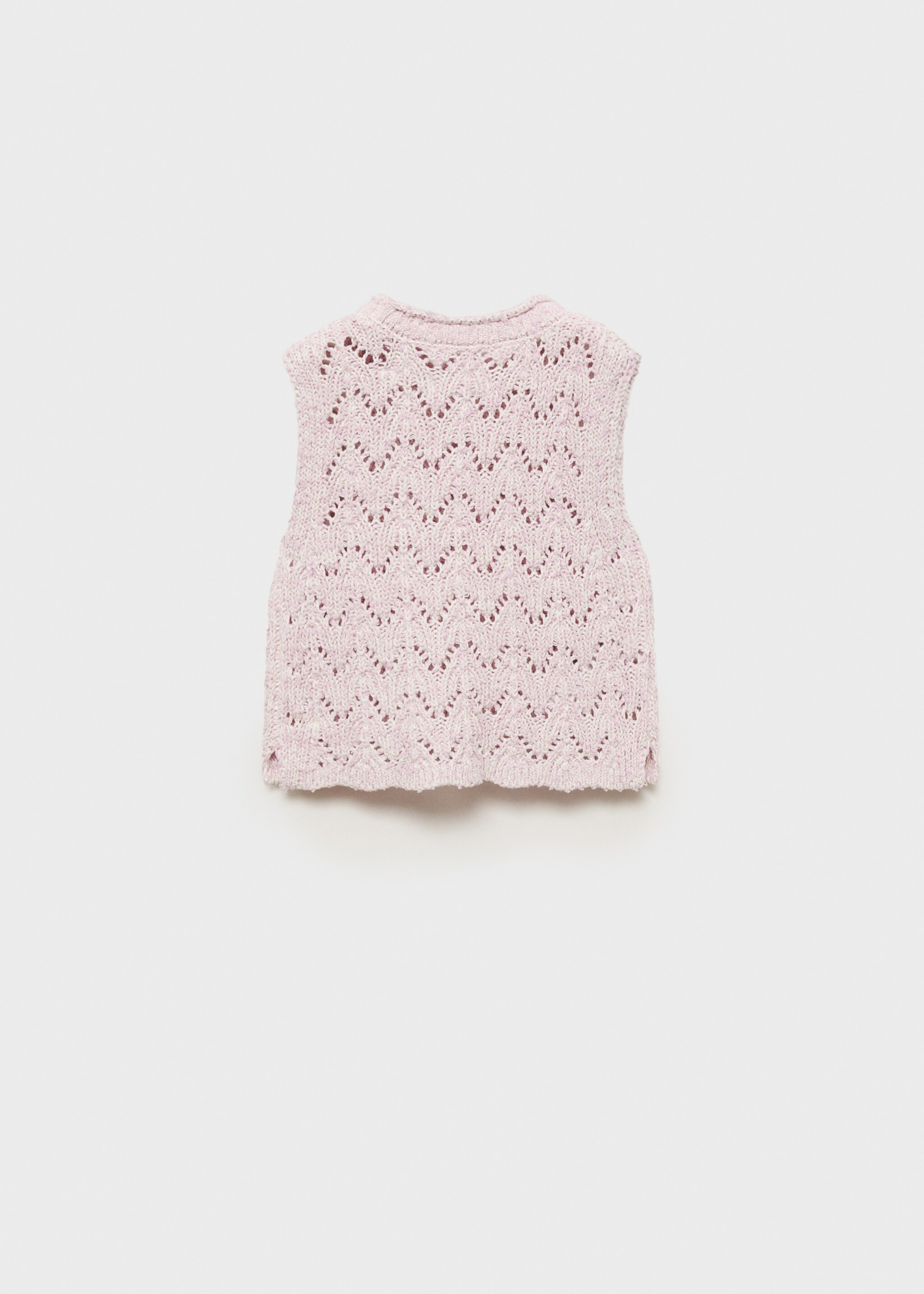 Openwork knit top - Reverse of the article