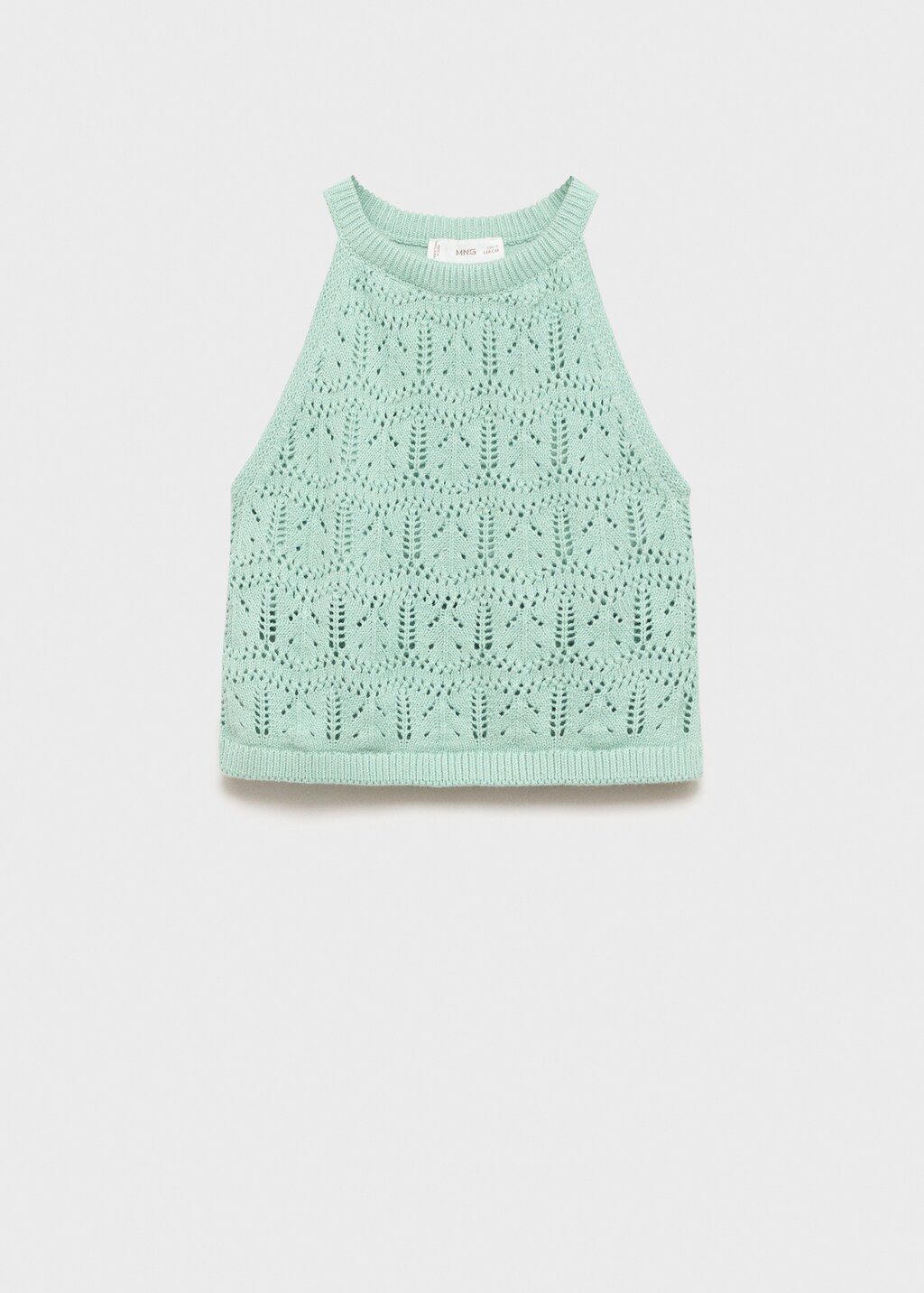 Openwork knit top