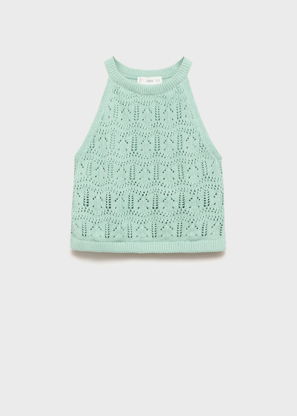 Openwork knit top