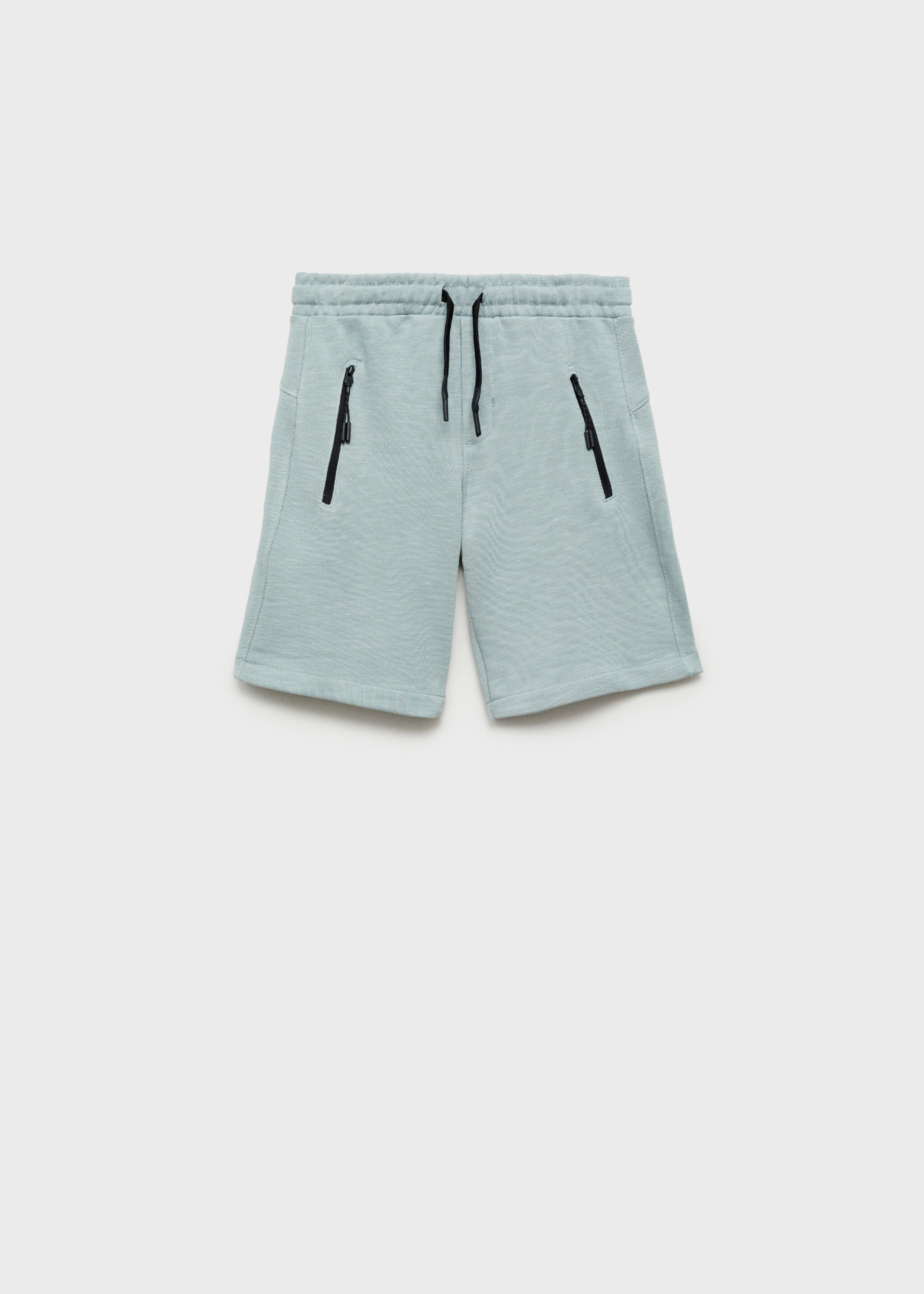 Contrast pockets Bermuda shorts - Article without model