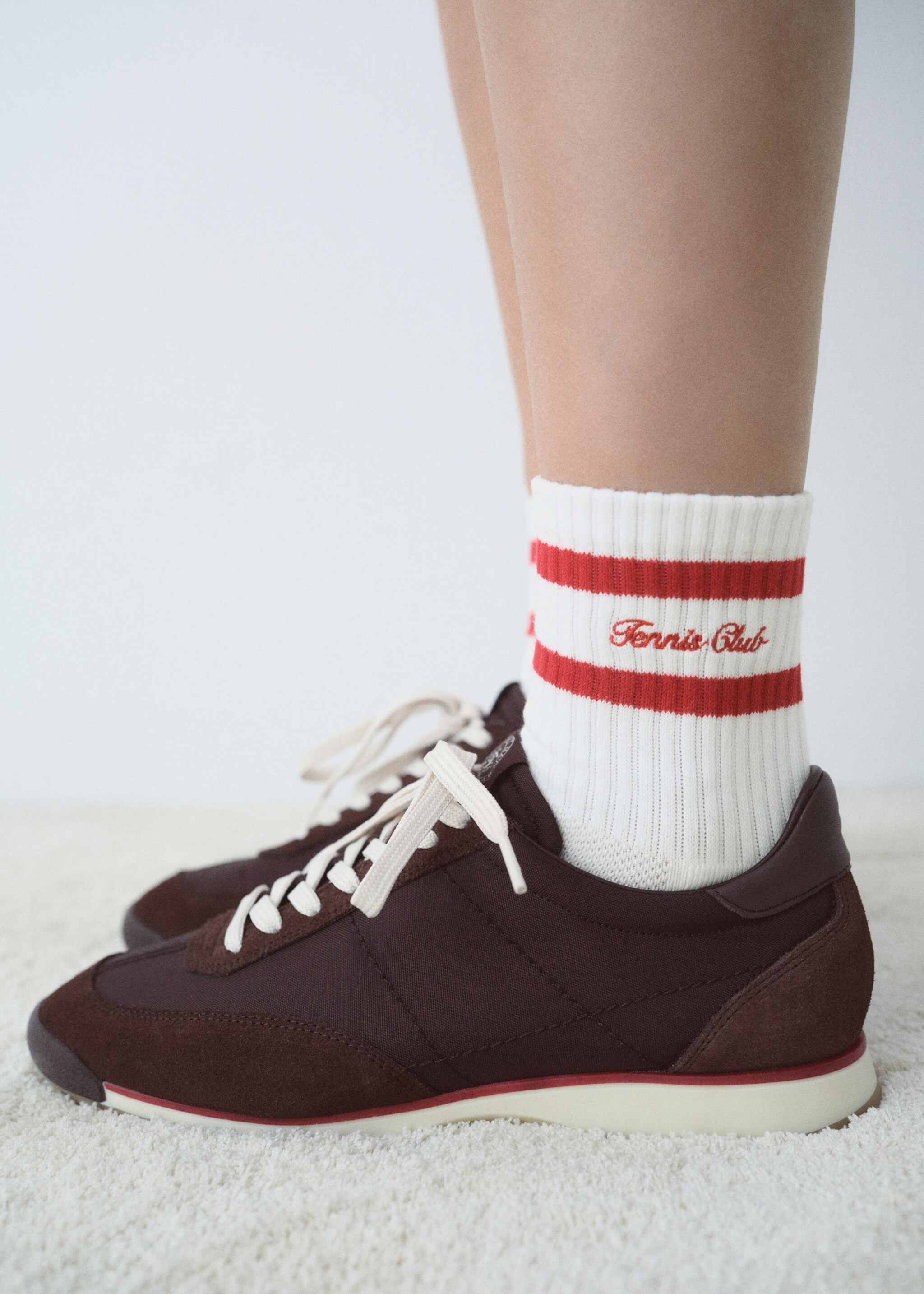 Striped socks with embroidered message - Details of the article 9
