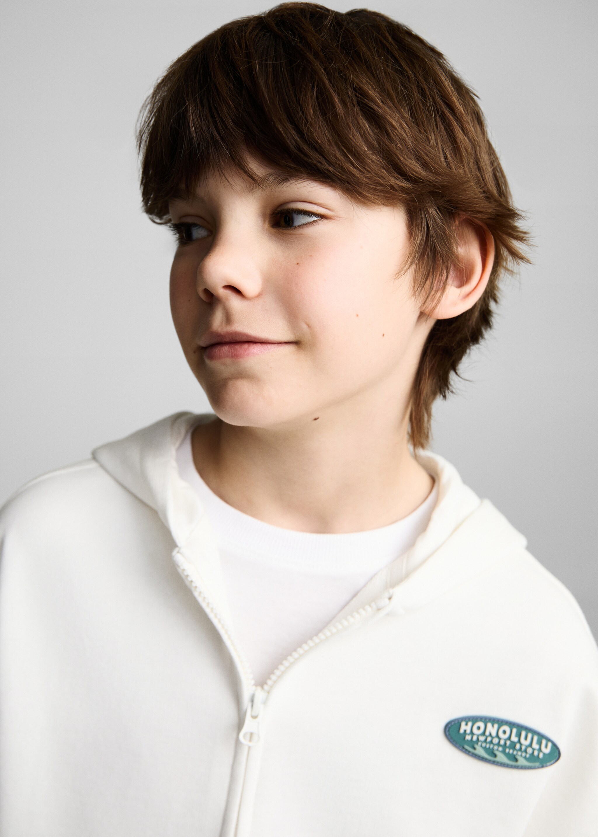 Sweat-shirt zippé à capuche - Détail de l'article 1