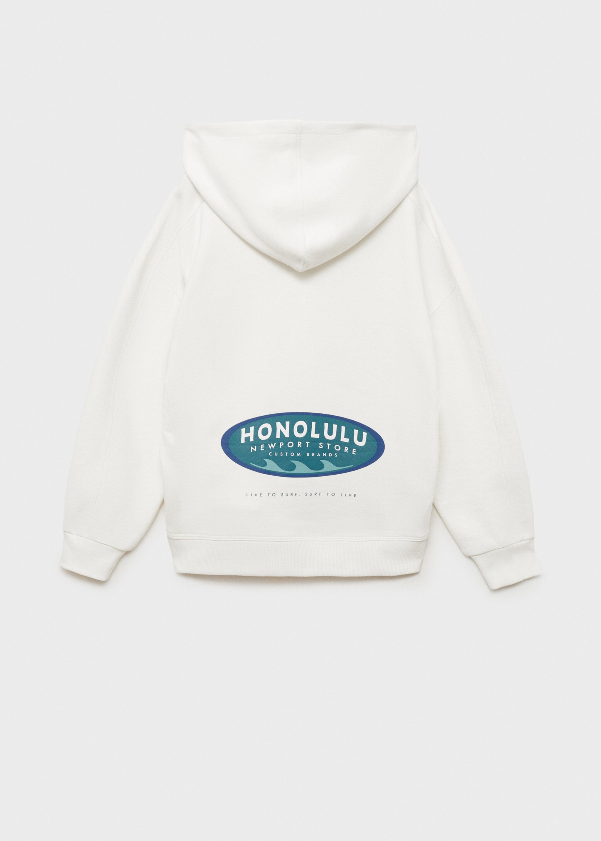 Sweat-shirt zippé à capuche - Verso de l’article