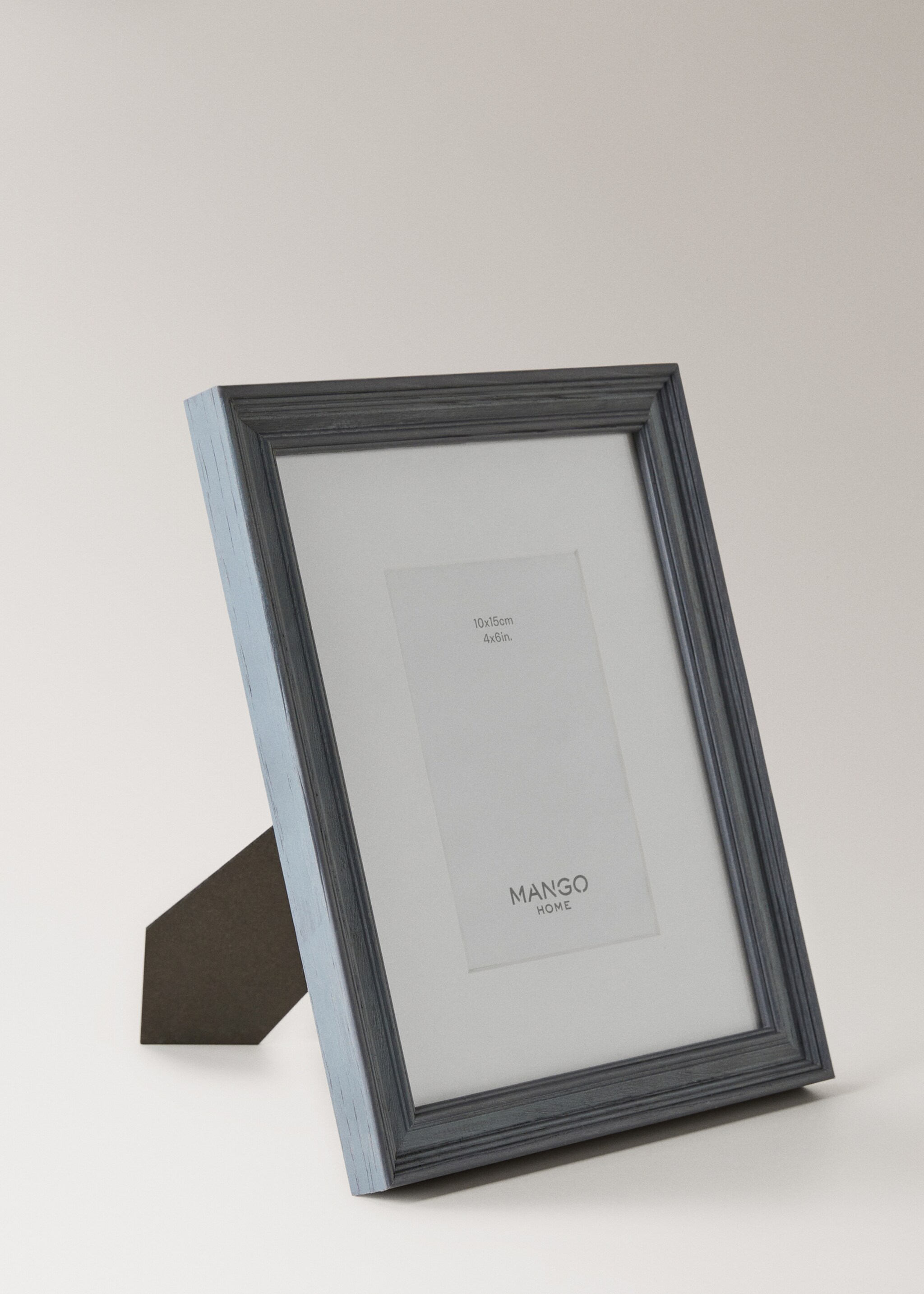 Mittelgroßer Holzrahmen mit Passepartout - Detail des Artikels 1, Blau. Ref: 87037712-00.