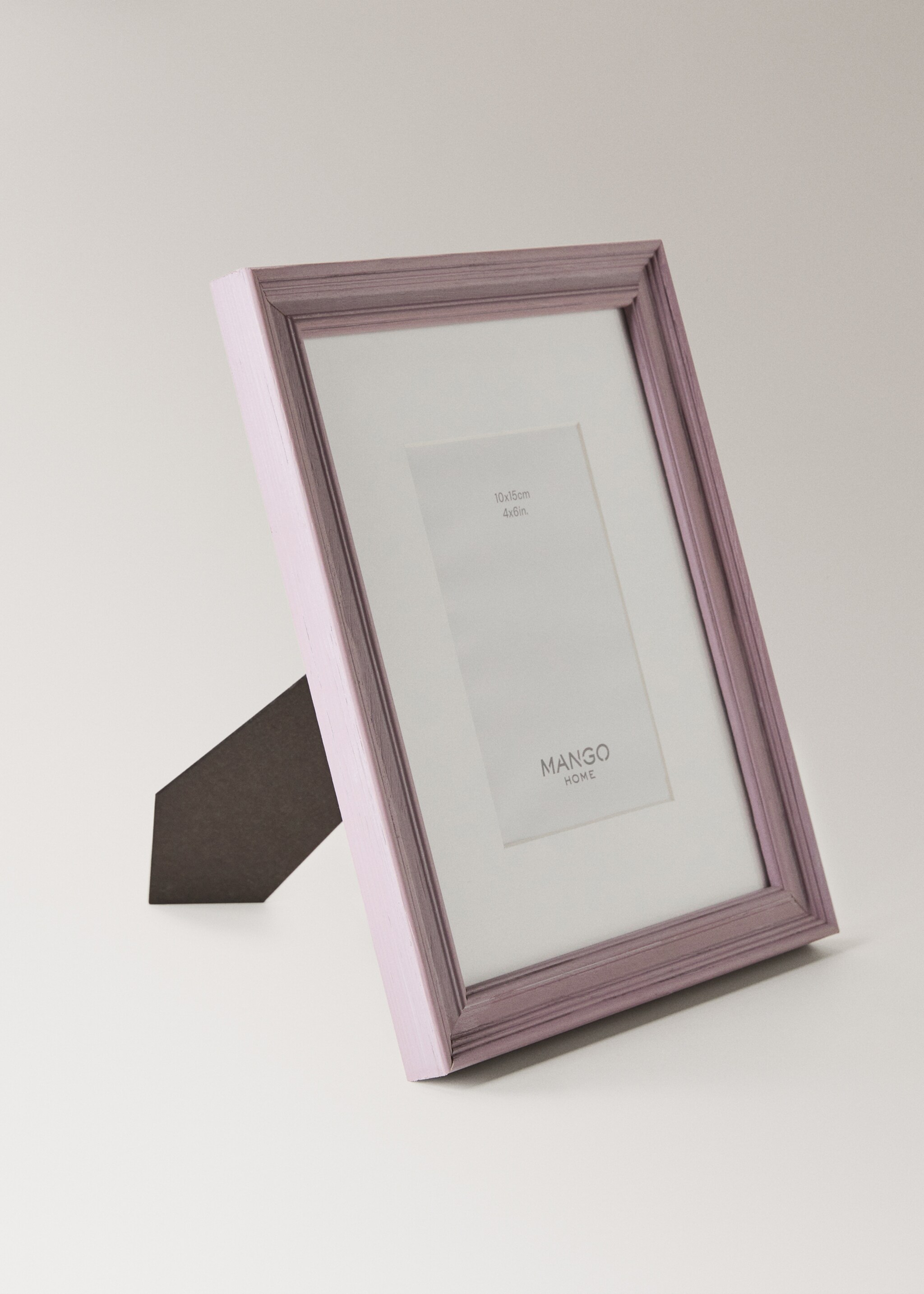 Medium wooden passe-partout frame - Details of the article 1, Lilac. Ref: 87037712-00.