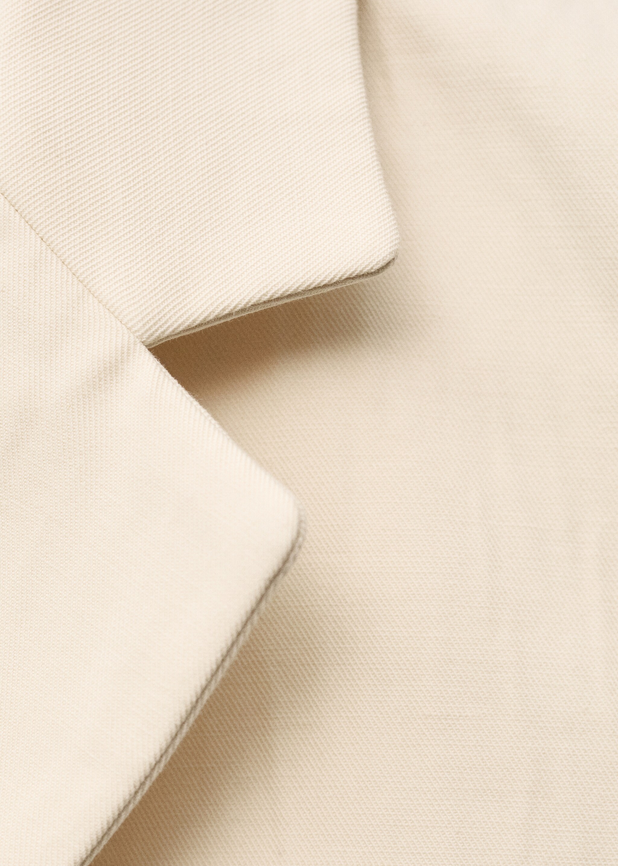 Creased linen-blend suit jacket - Details of the article 0