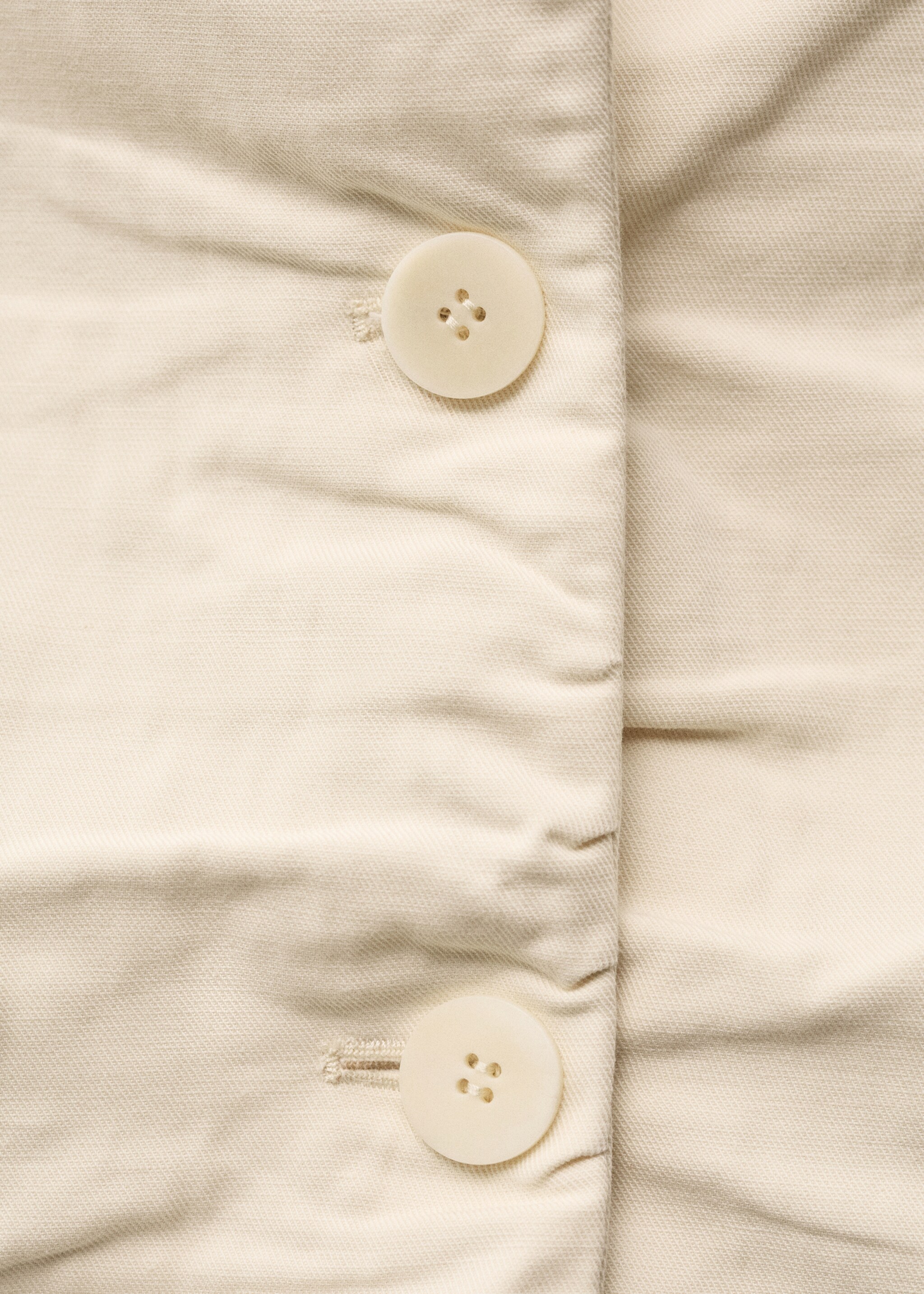 Creased linen-blend suit jacket - Details of the article 8