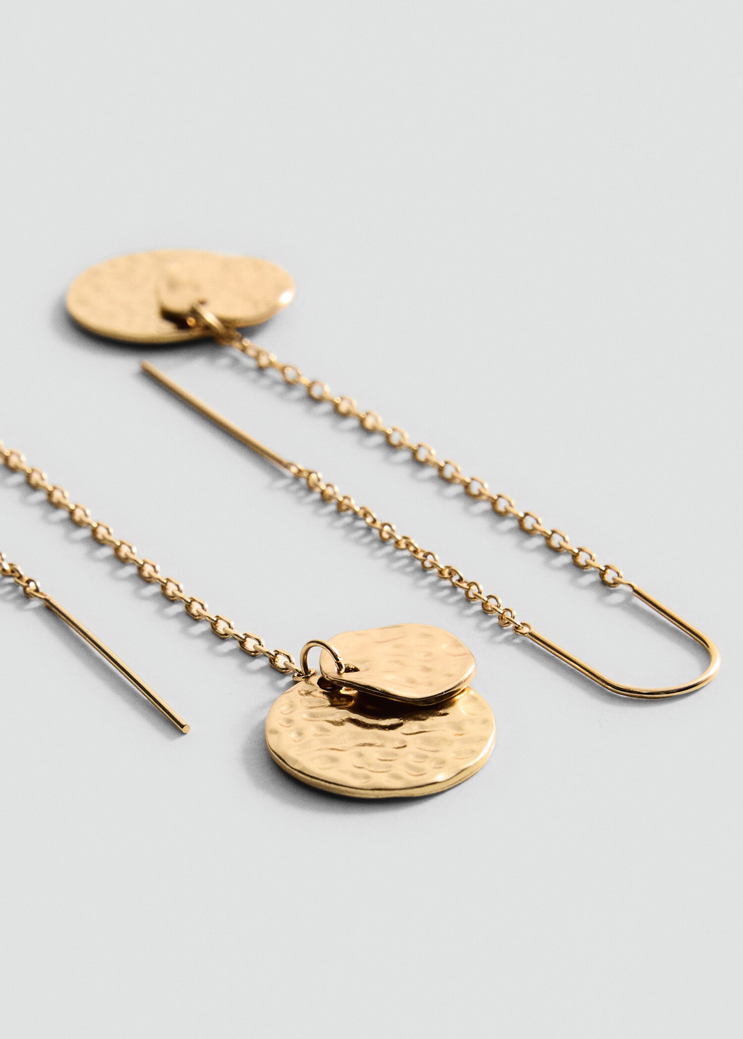 Pendientes monedas textura colgantes - Detalle del artículo 1