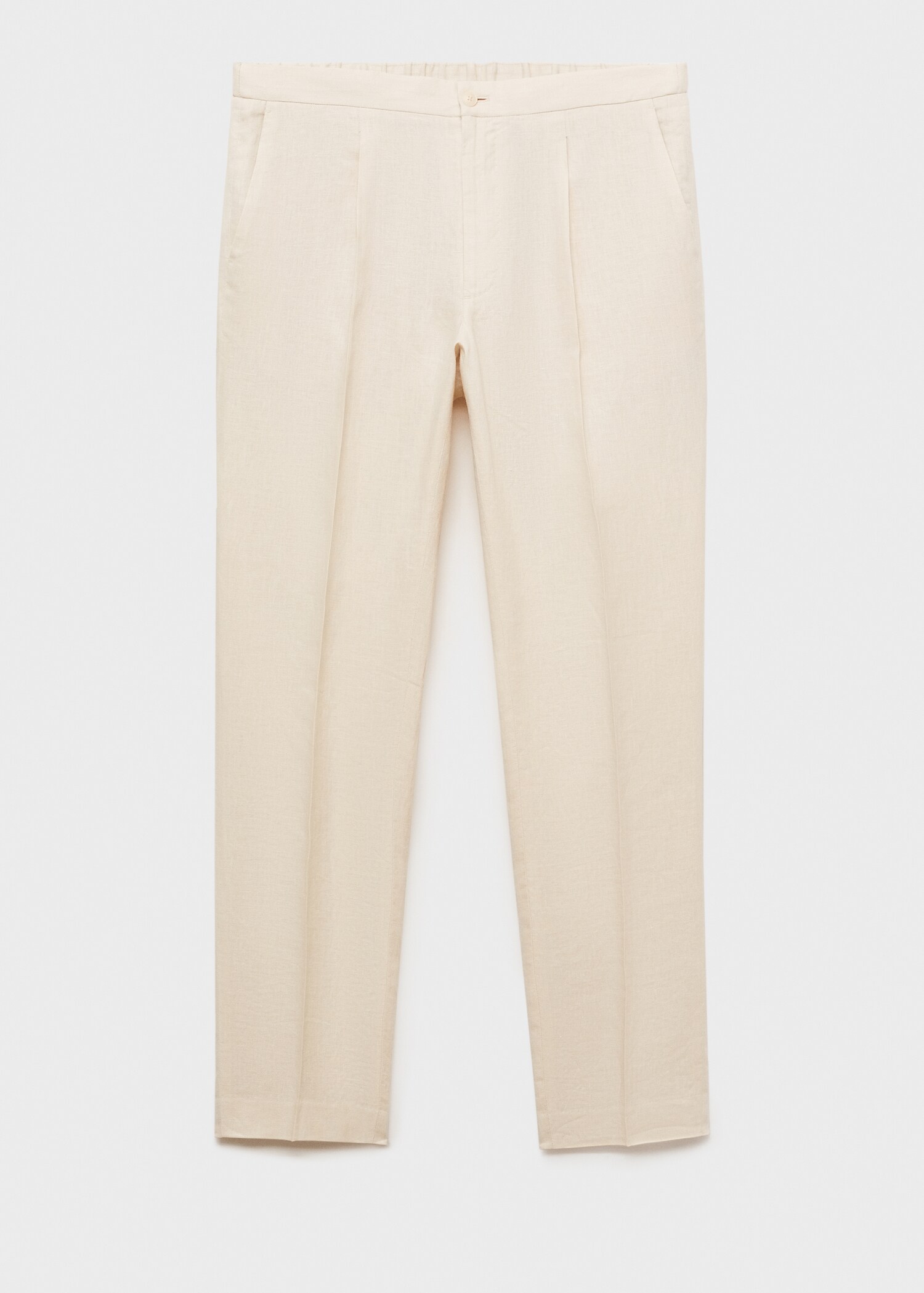 Öltöny nadrág Salerno 100% len slim fit - Termék modell nélkül