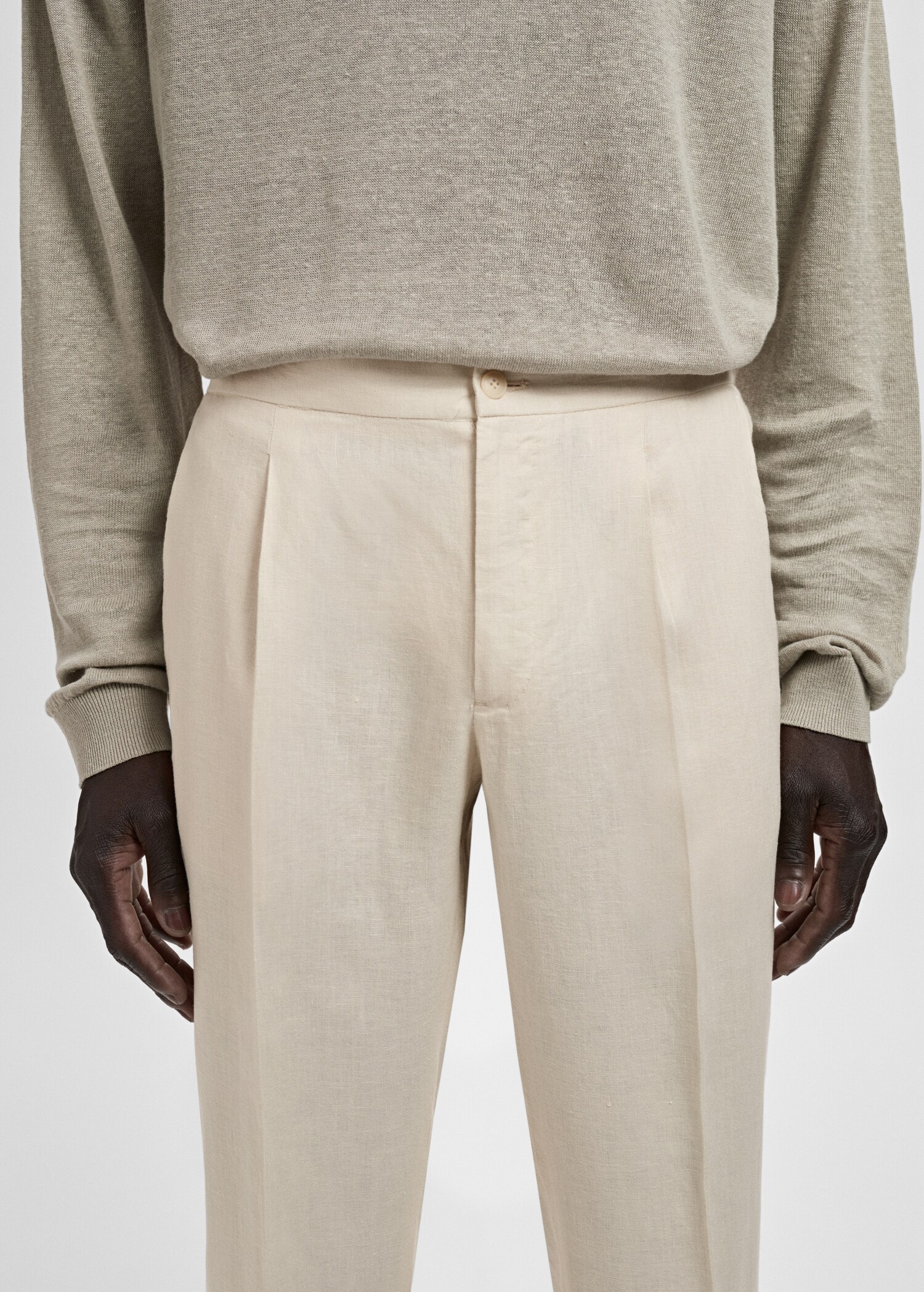 Öltöny nadrág Salerno 100% len slim fit - A termék adatai 1