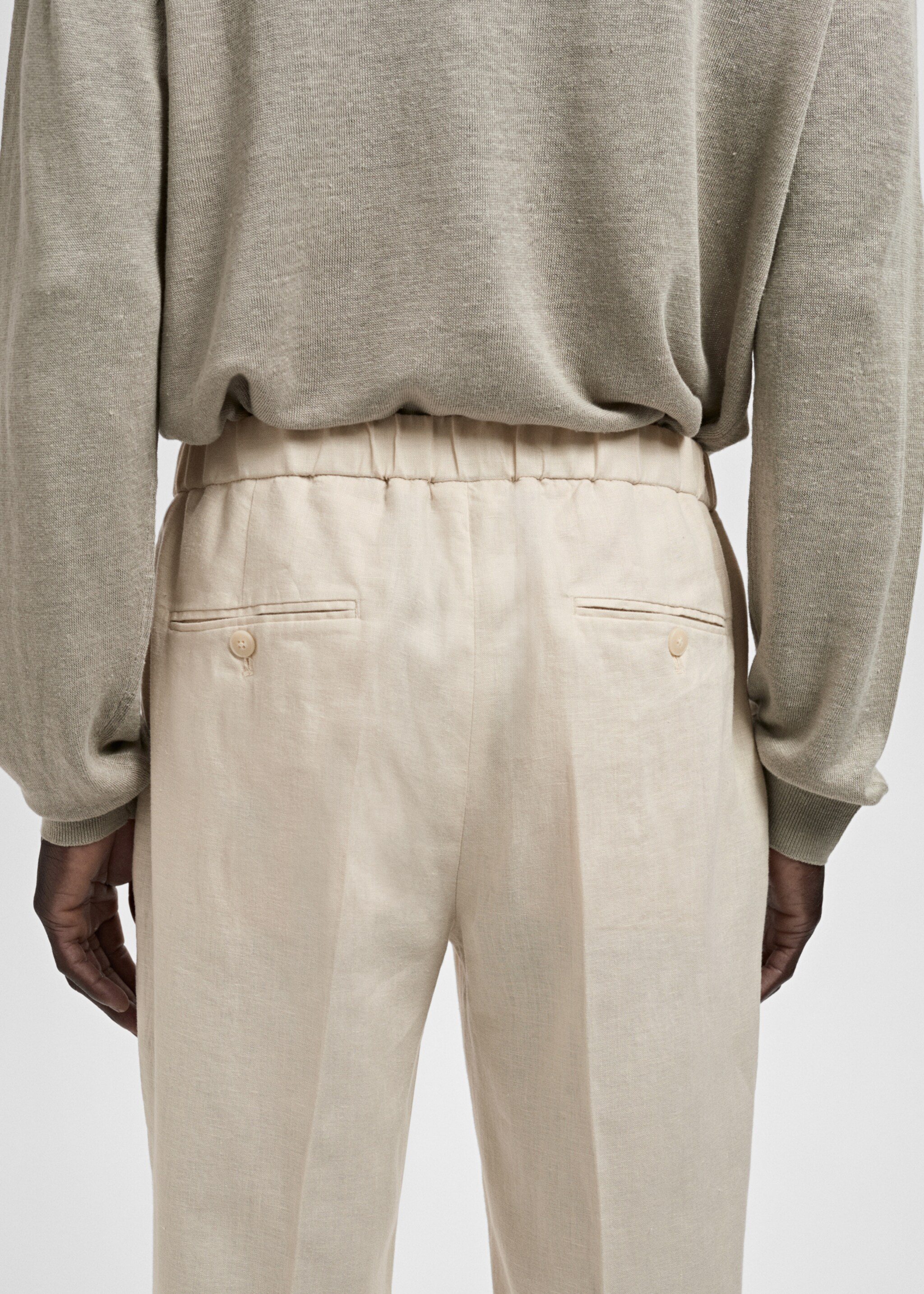 Anzughose Salerno 100% Leinen Slim Fit - Detail des Artikels 6