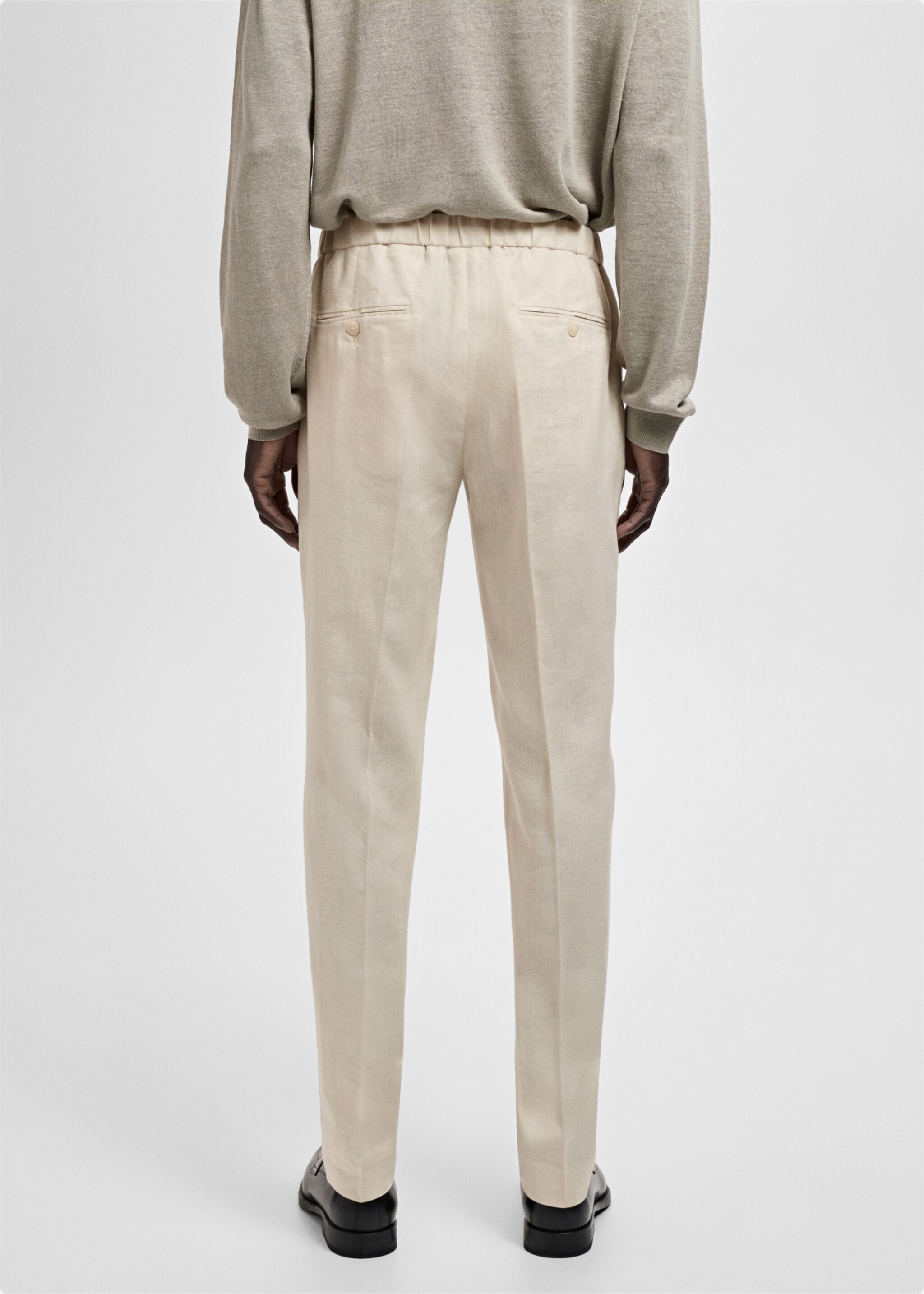 Anzughose Salerno 100% Leinen Slim Fit - Rückseite des Artikels