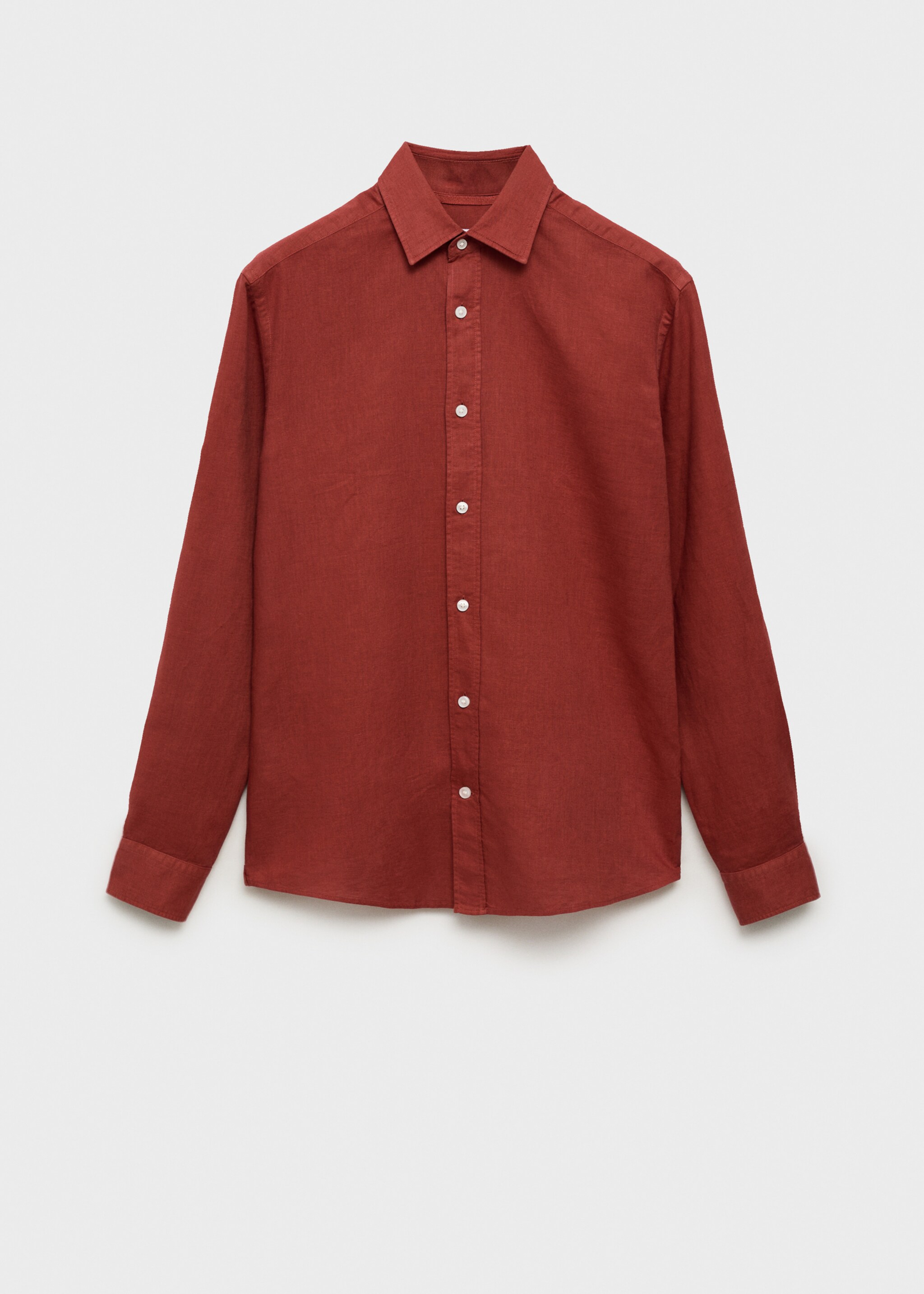 Linen-blend shirt - Article without model