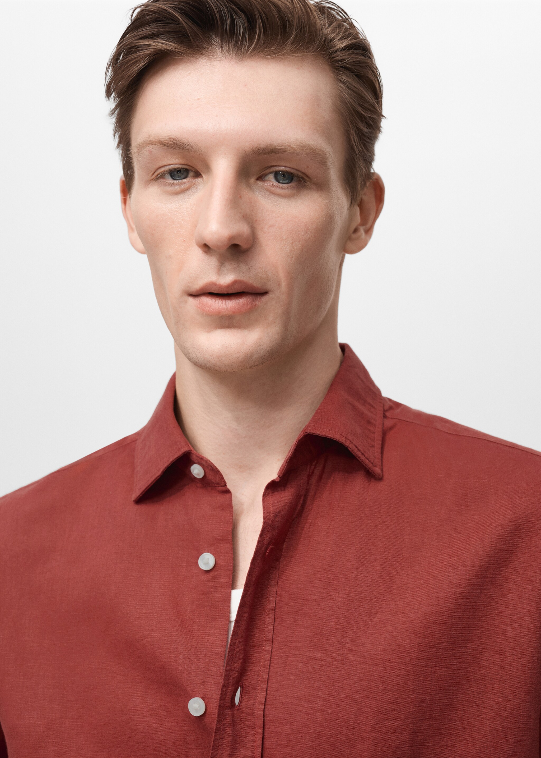 Linen-blend shirt - Details of the article 1