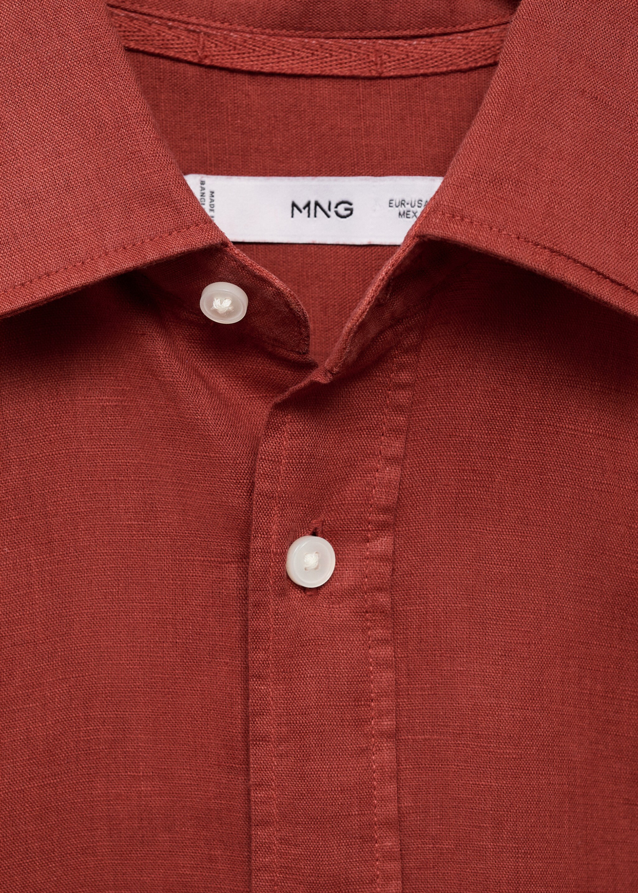 Linen-blend shirt - Details of the article 8