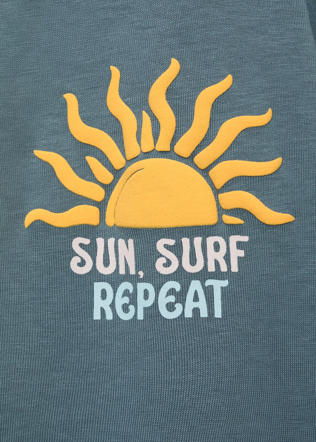 Embossed printed t-shirt