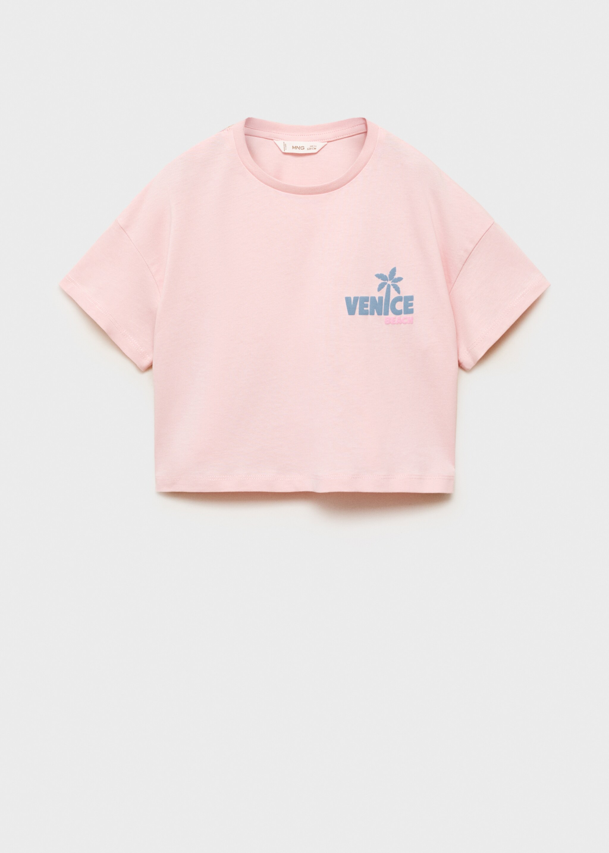 Embossed cotton t-shirt - Article without model