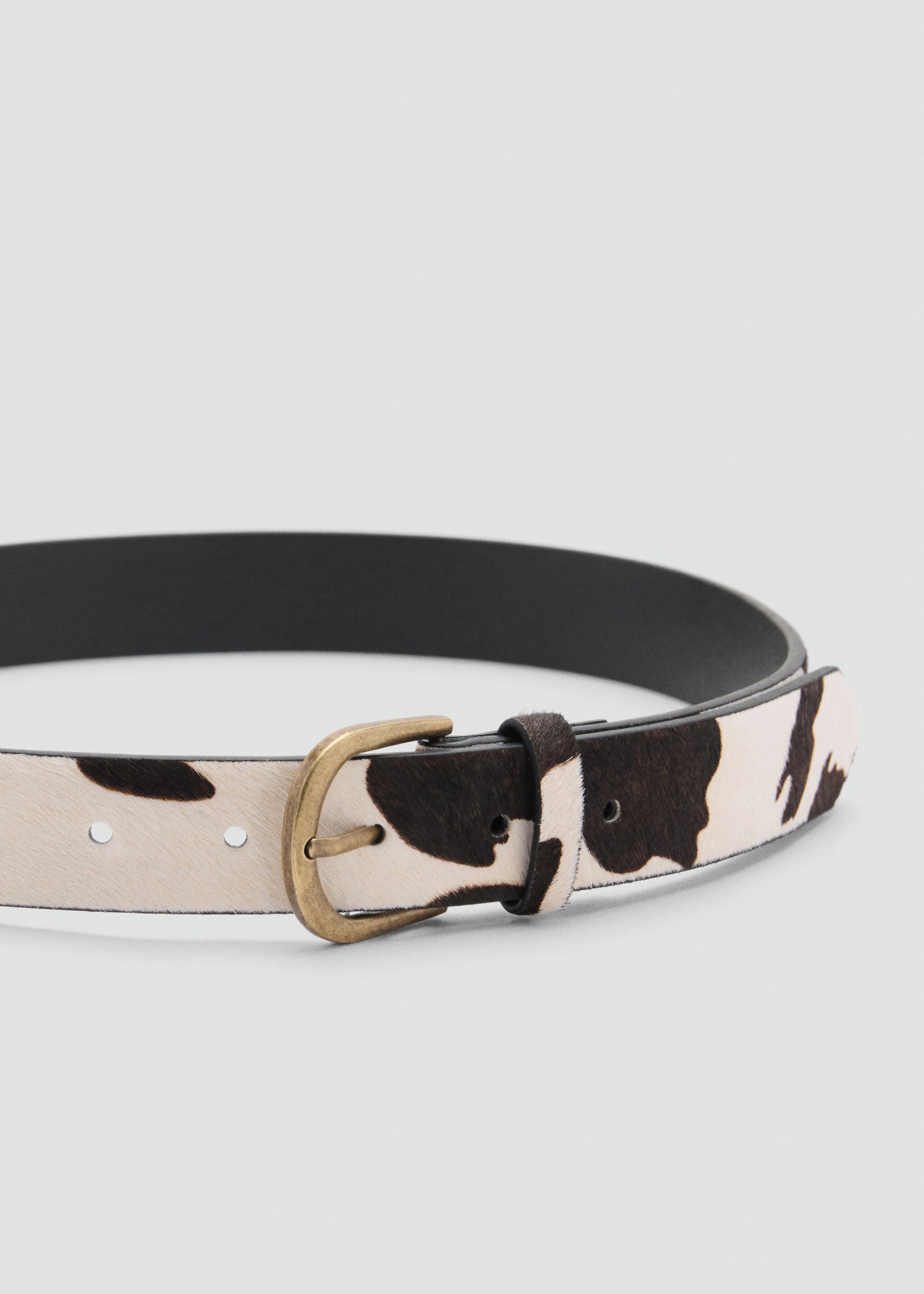 Ceinture cuir imprimé animal - Plan moyen