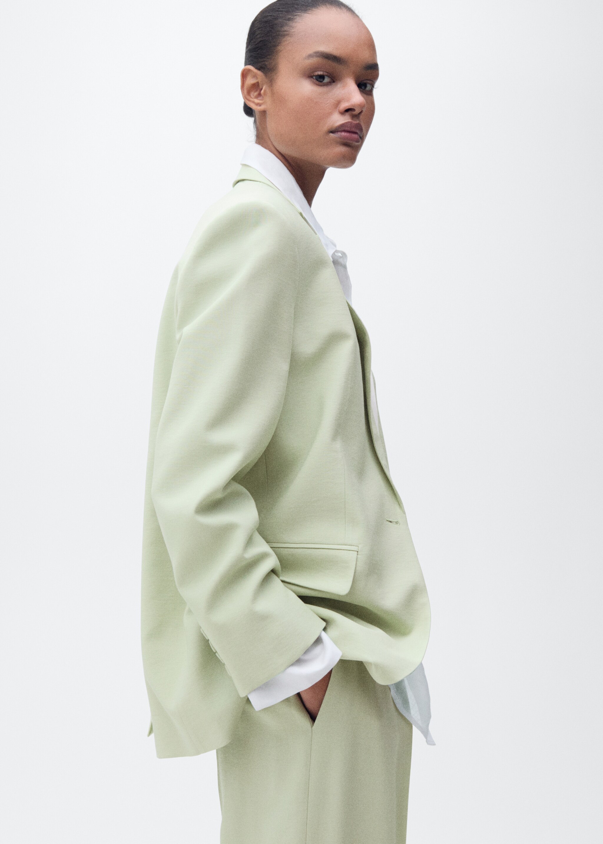Straight-fit suit jacket - Details of the article 2