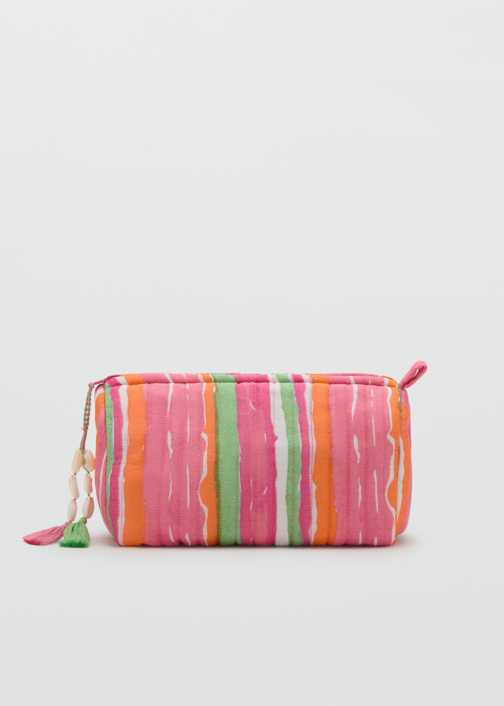 Striped cotton toiletry bag - Article without model