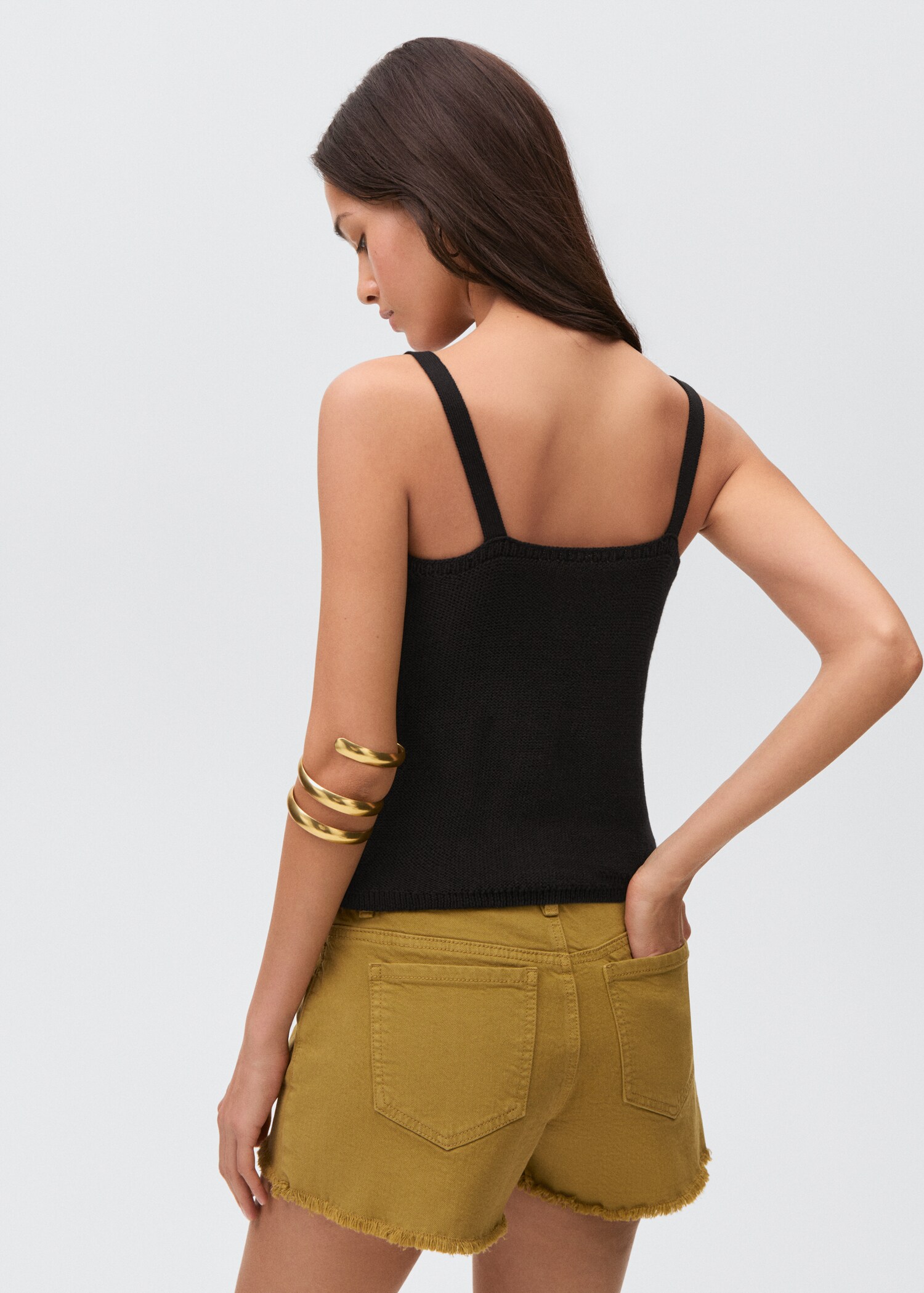 Knit strap top - Reverse of the article