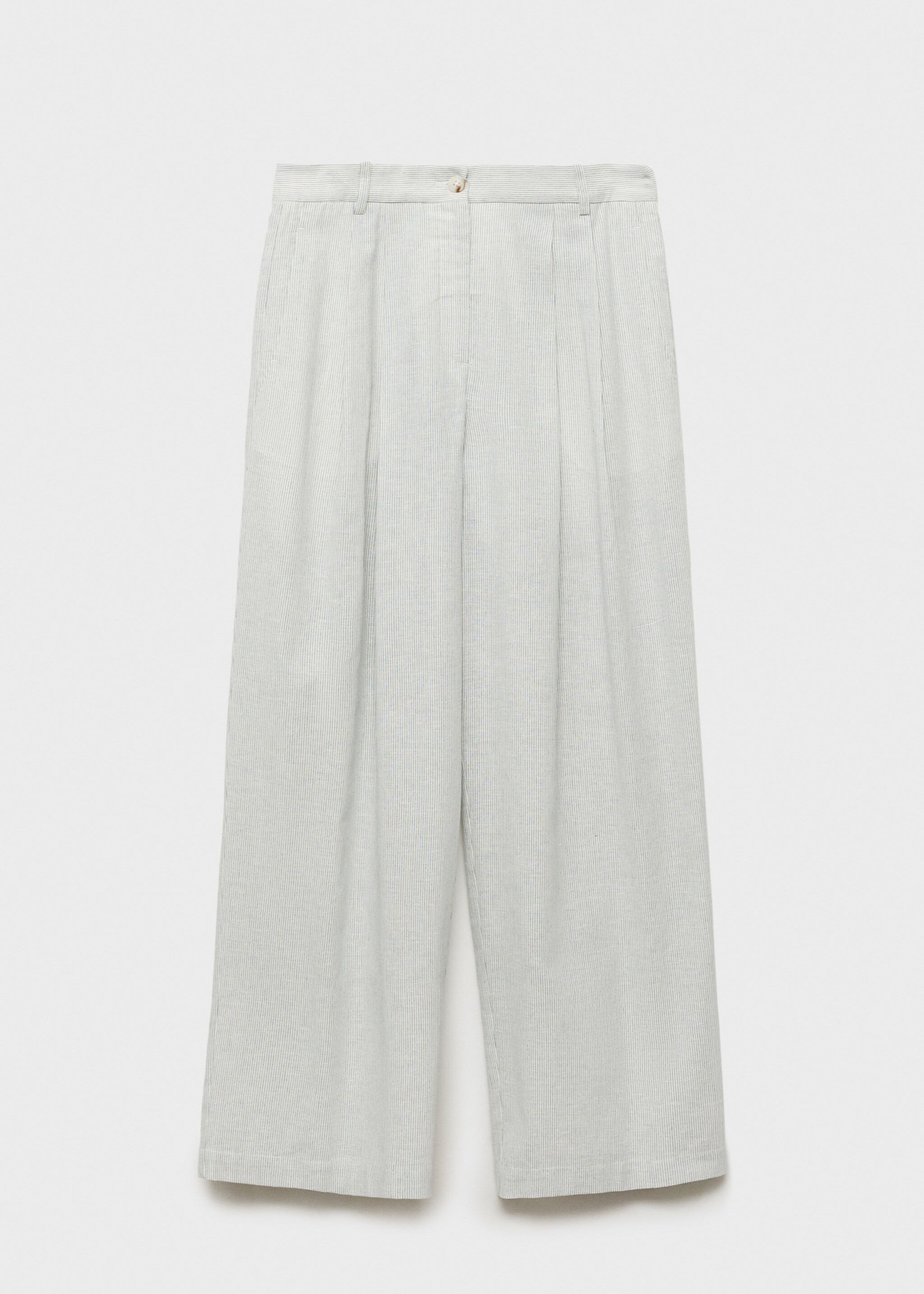 Pantalon de costume droit lin mélangé - Article sans modèle