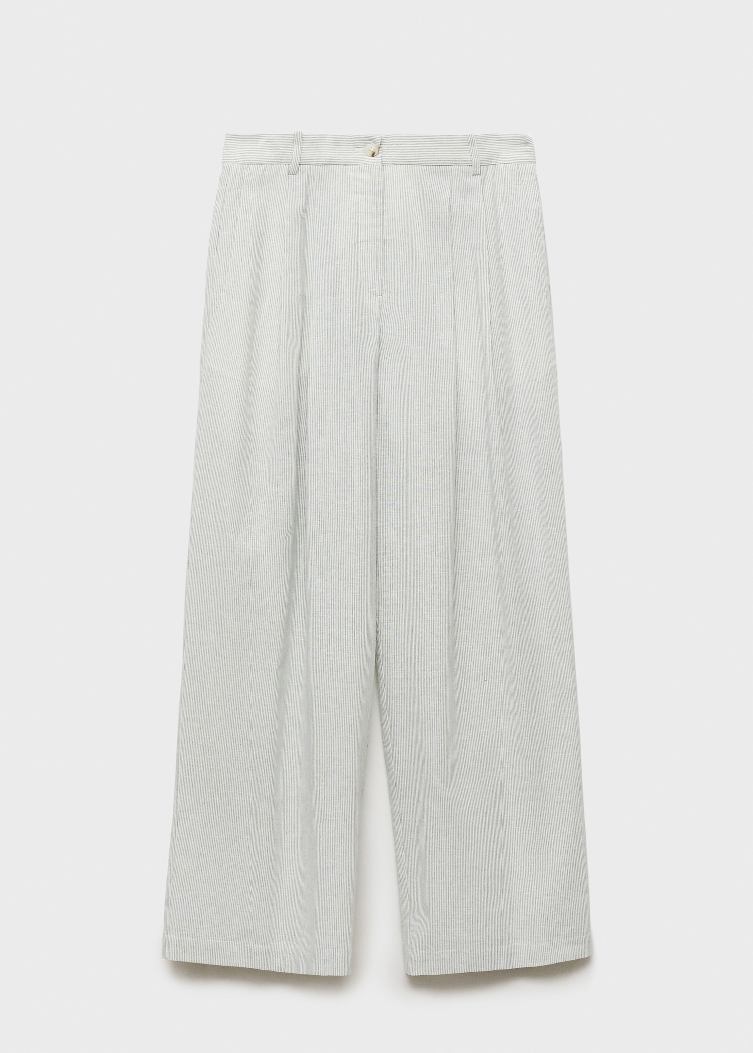 Pantalón traje recto mezcla lino - Artículo sin modelo