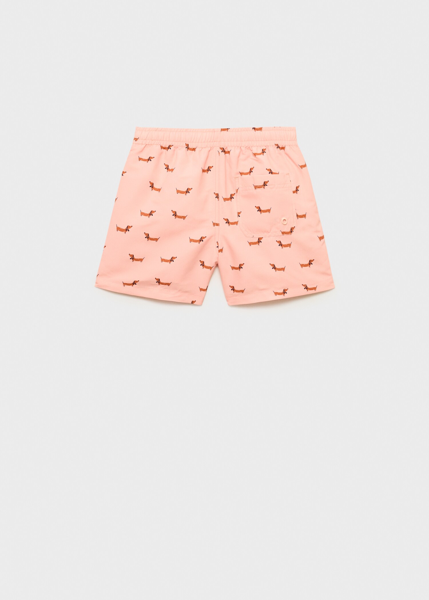 Printed swimming trunks - Reverse of the article