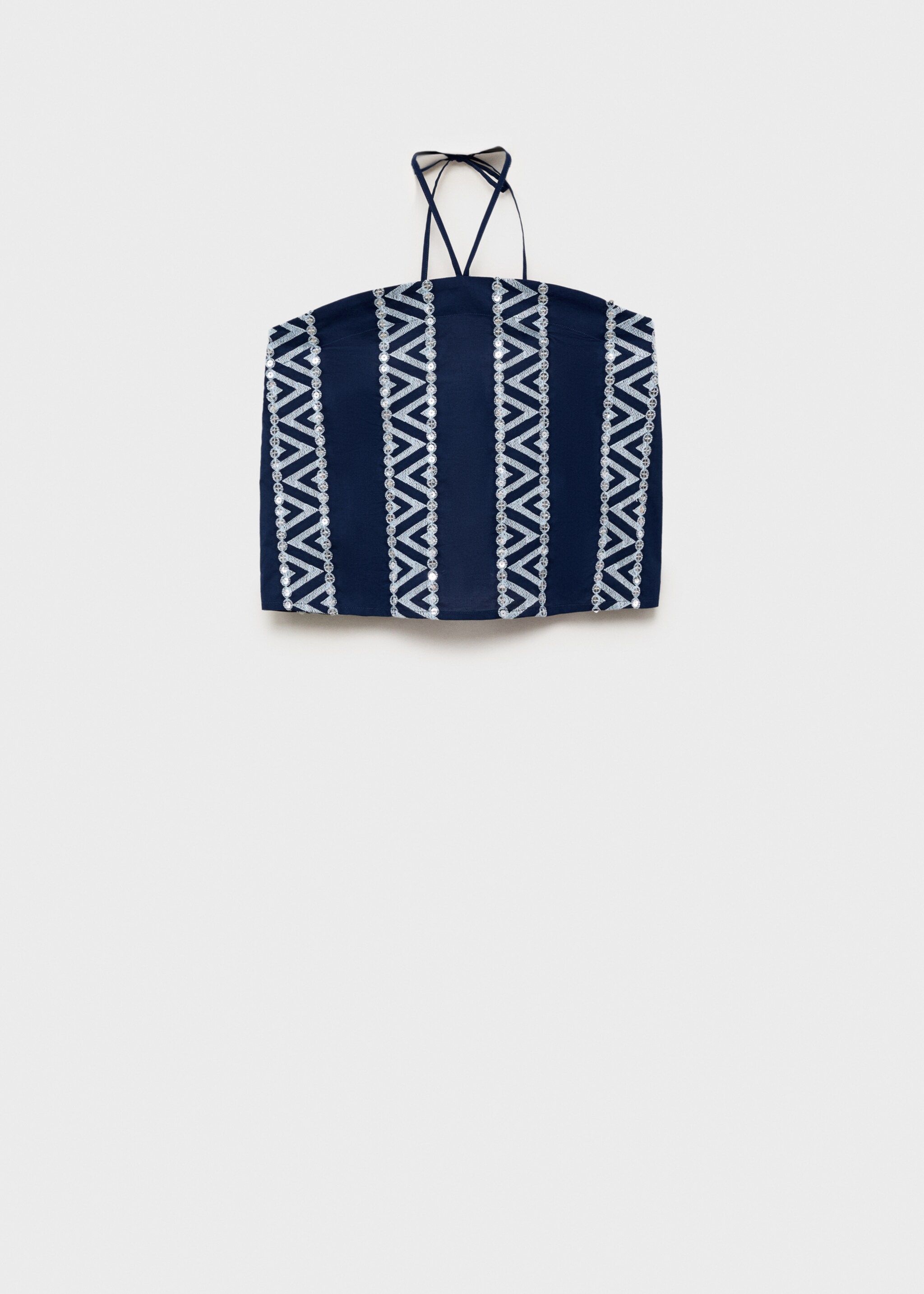 Mirror-embroidered top - Article without model