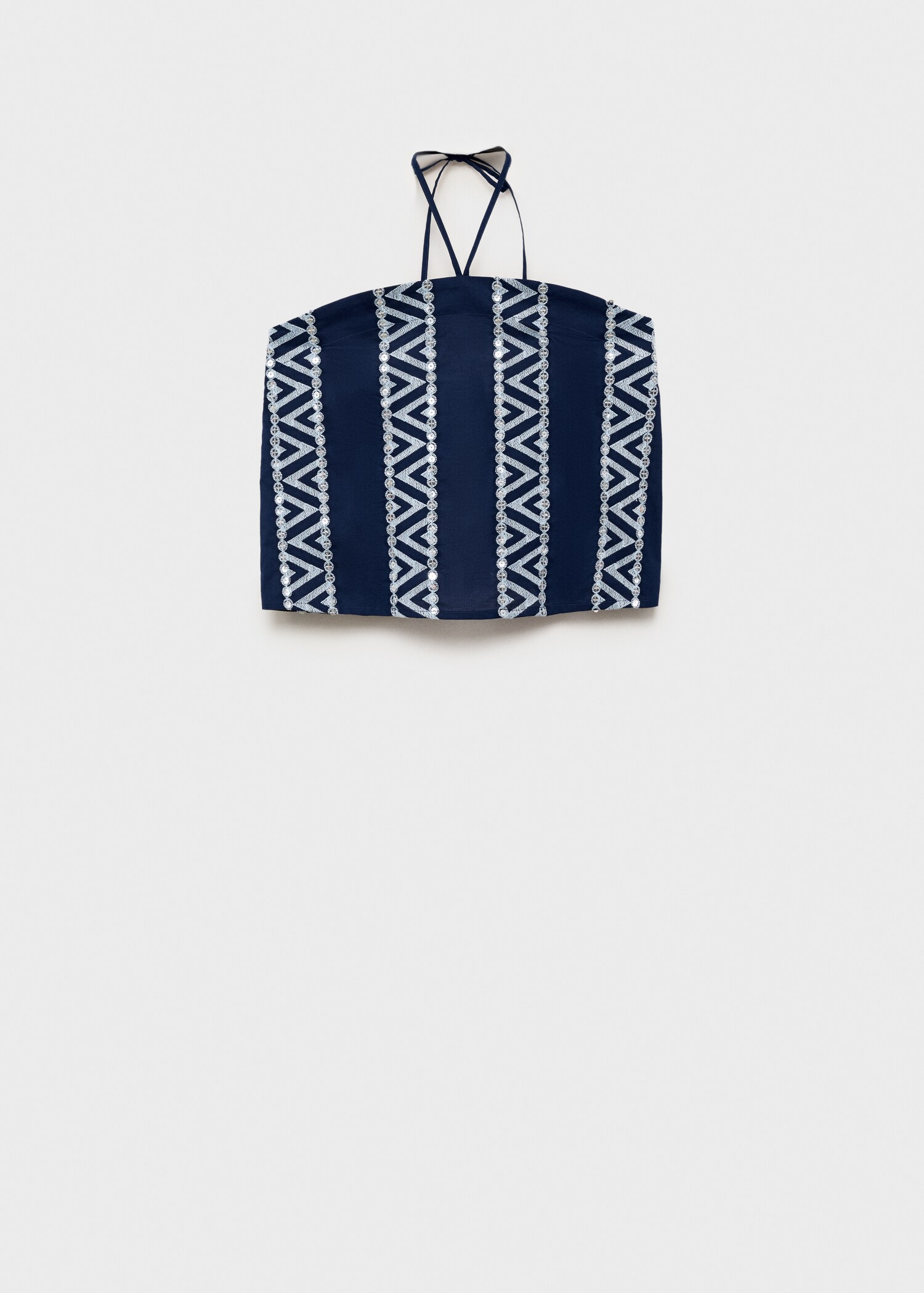 Mirror-embroidered top - Article without model