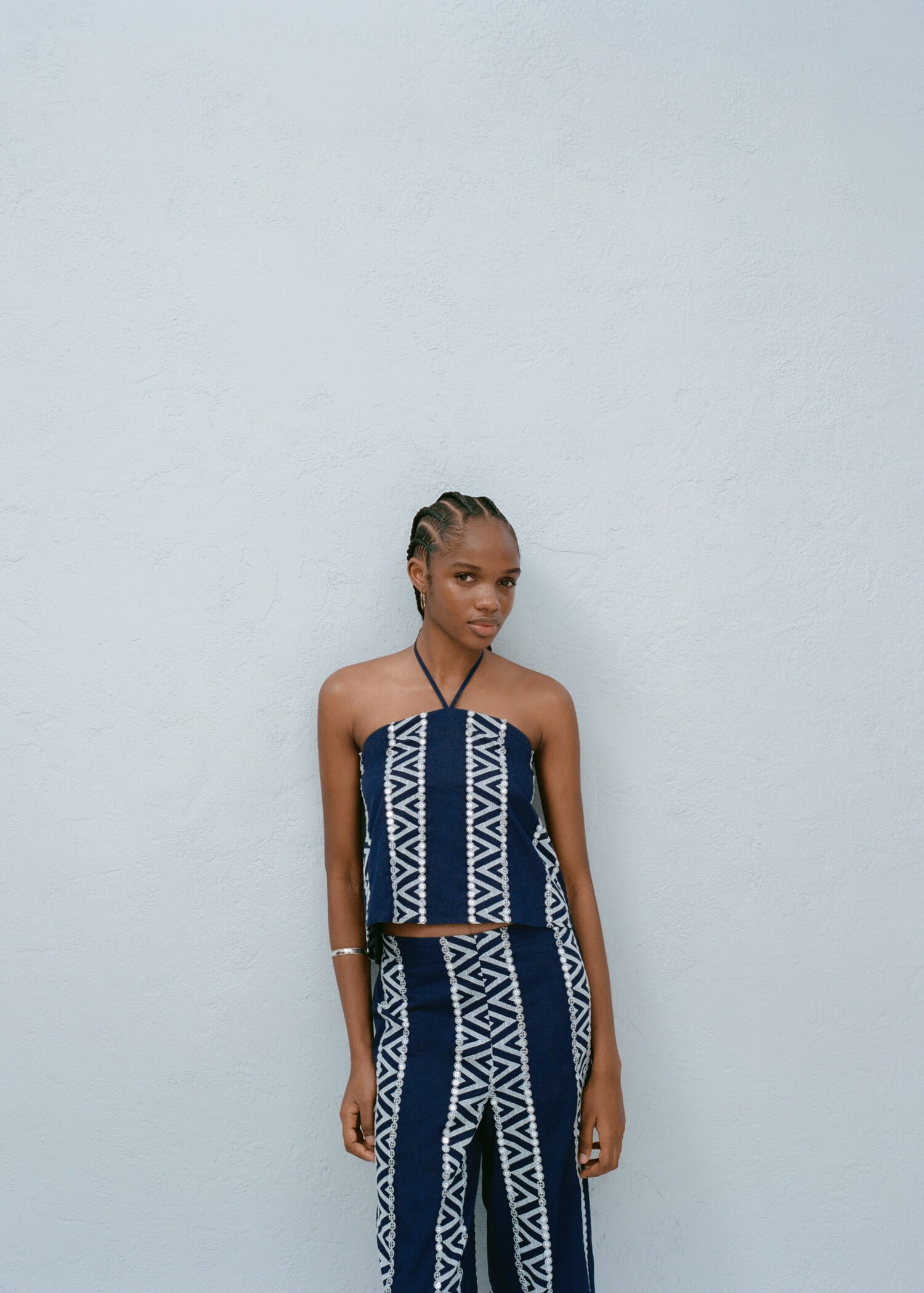 Mirror-embroidered top - Details of the article 5