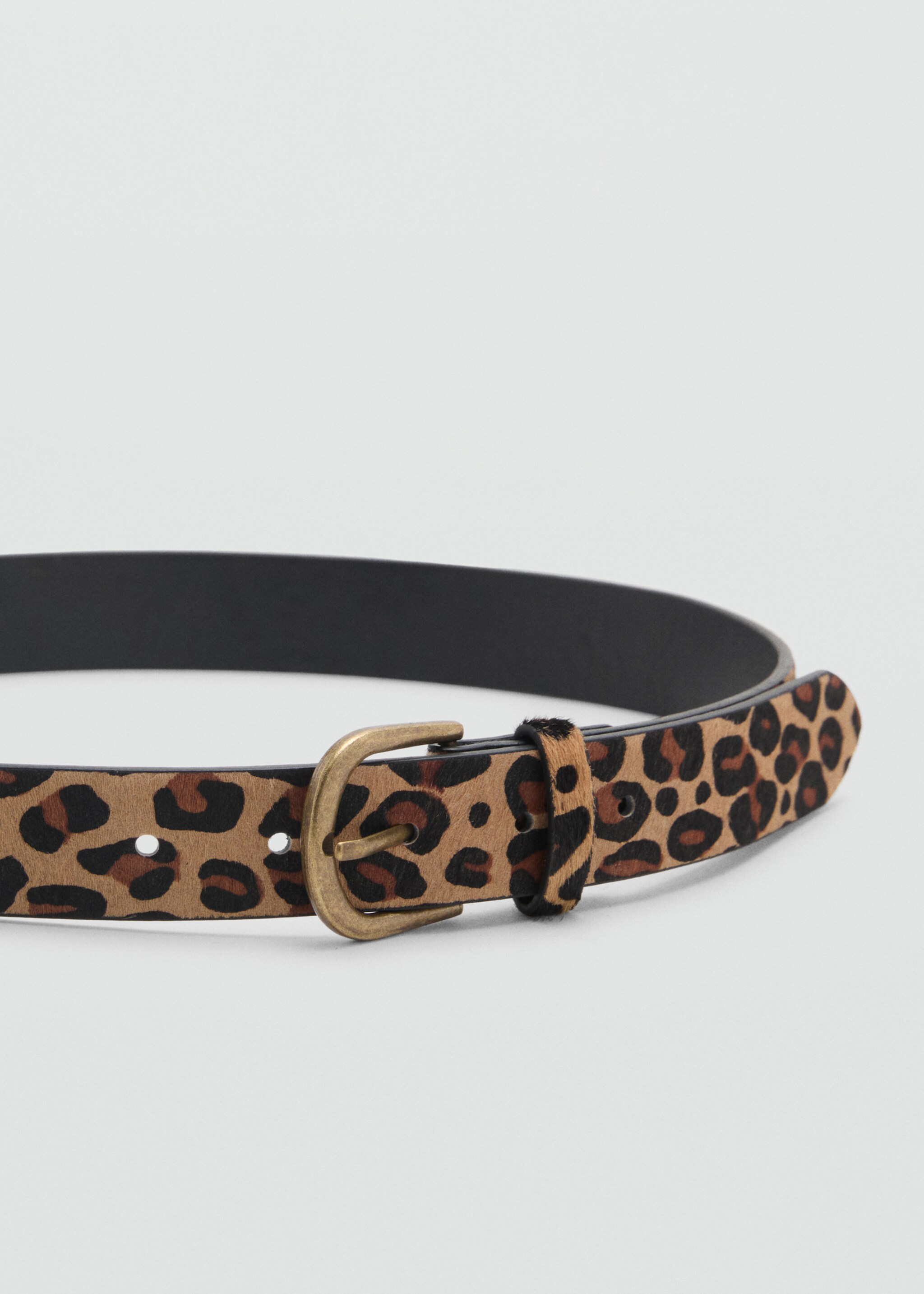 Ceinture cuir imprimé animal - Plan moyen