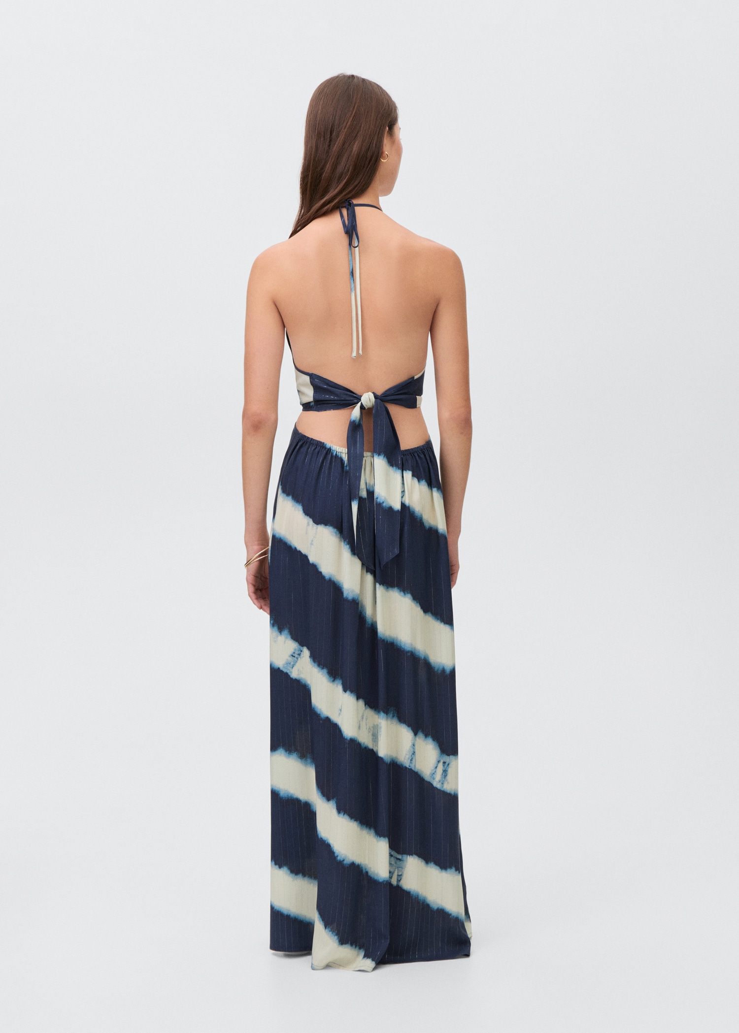 Vestido largo tie-dye - Reverso del artículo