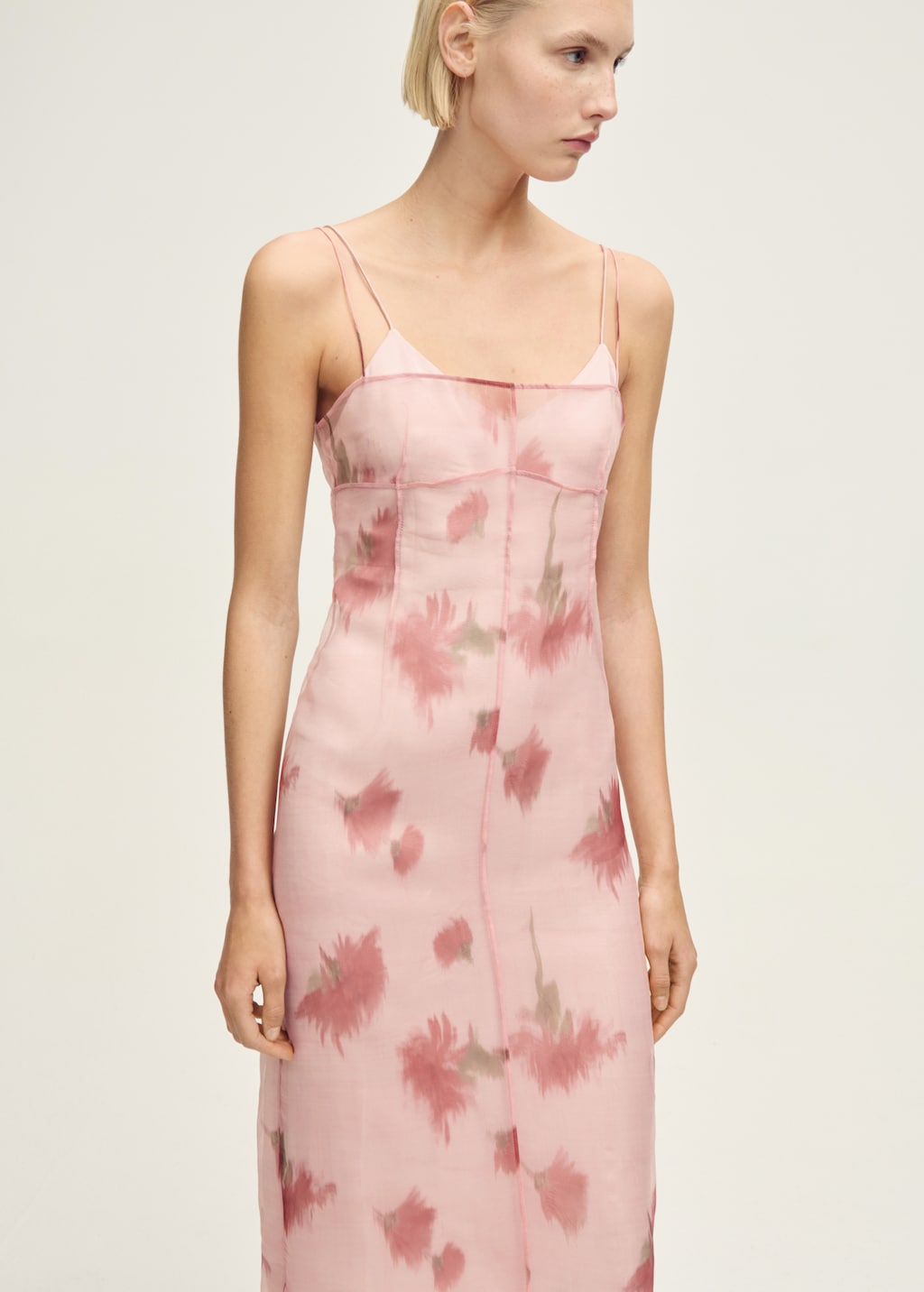 Floral-print combined dress - Women | MANGO Canada