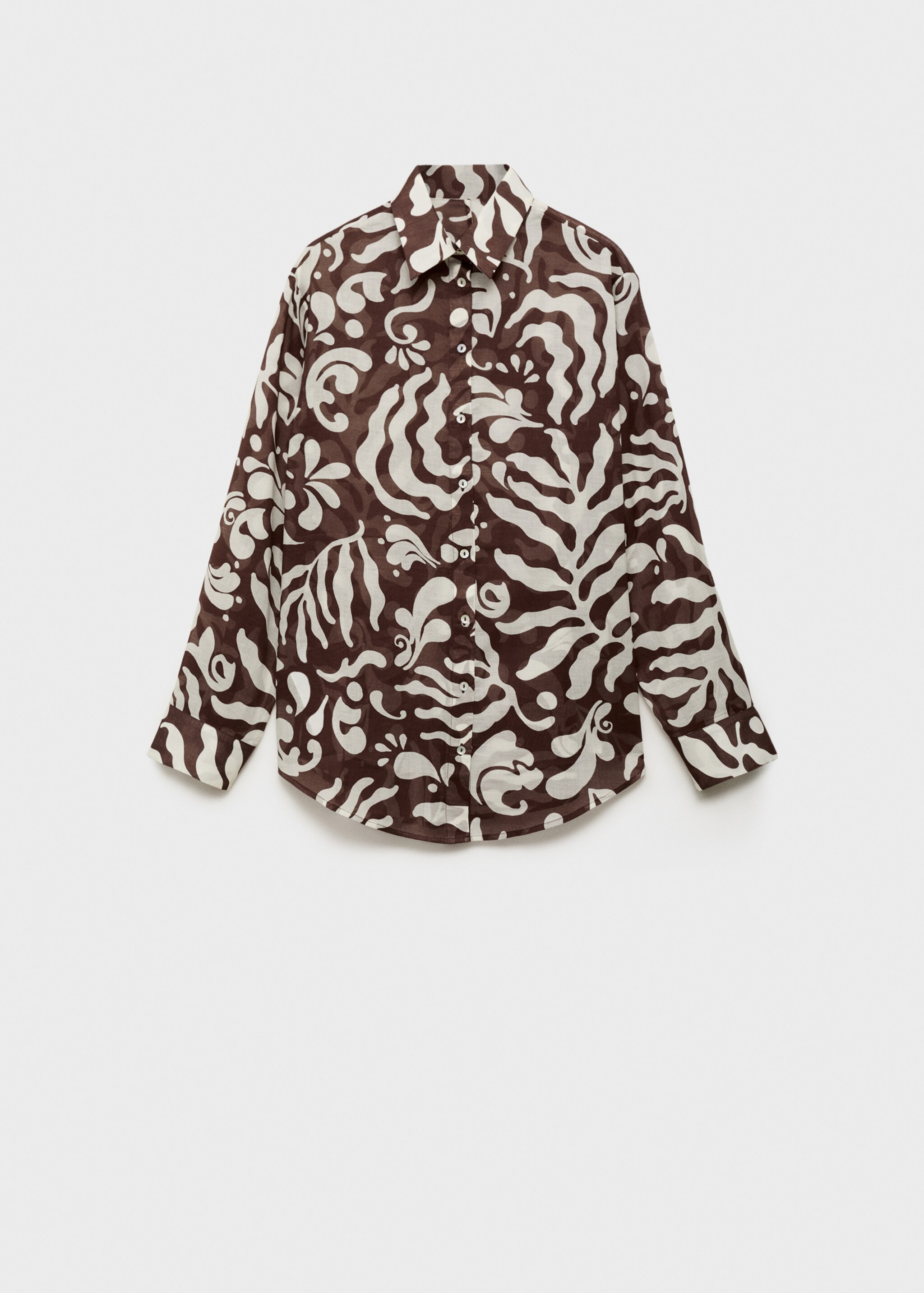 Katoenen blouse met print - Artikel zonder model