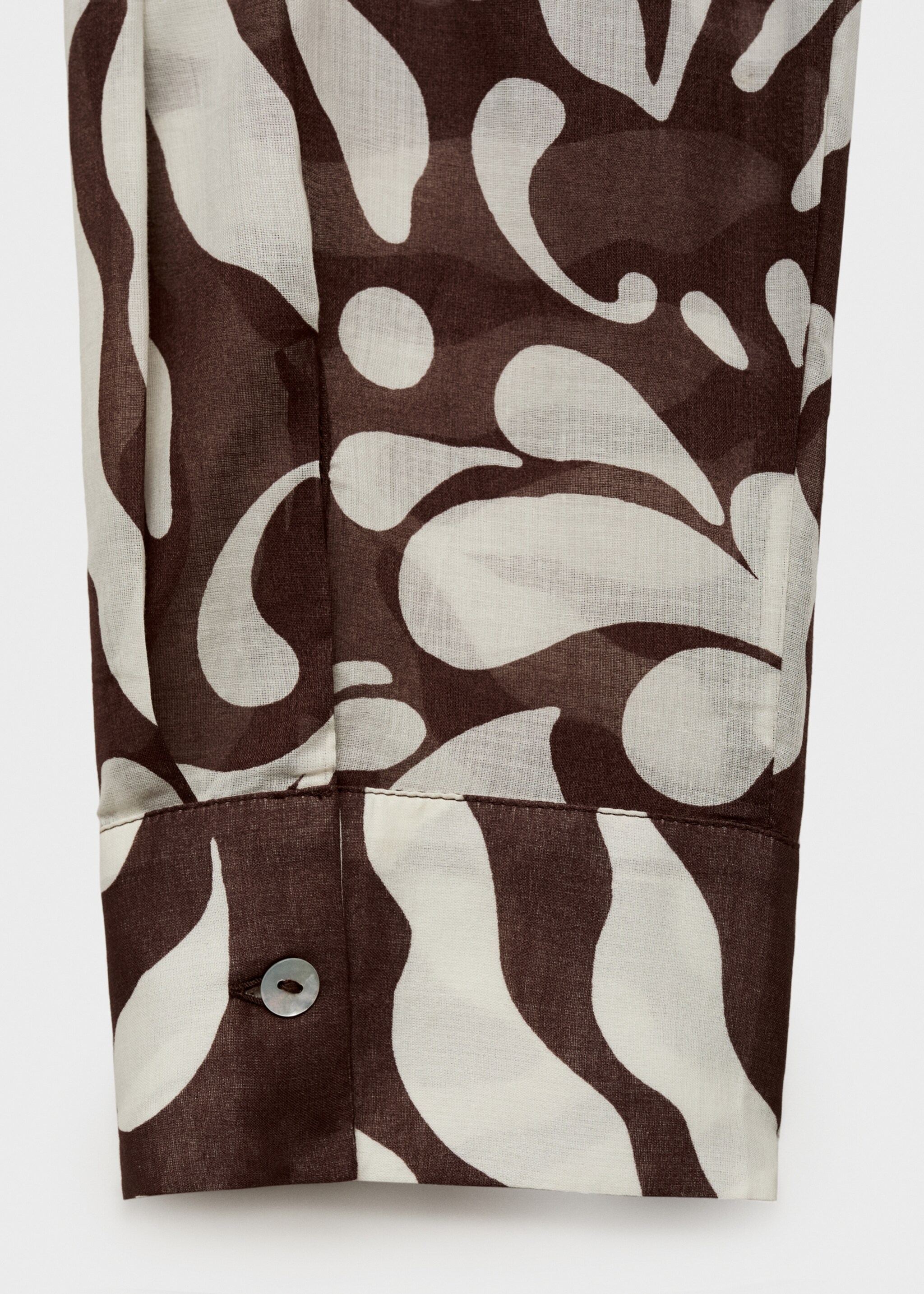 Katoenen blouse met print - Detail van het artikel 0