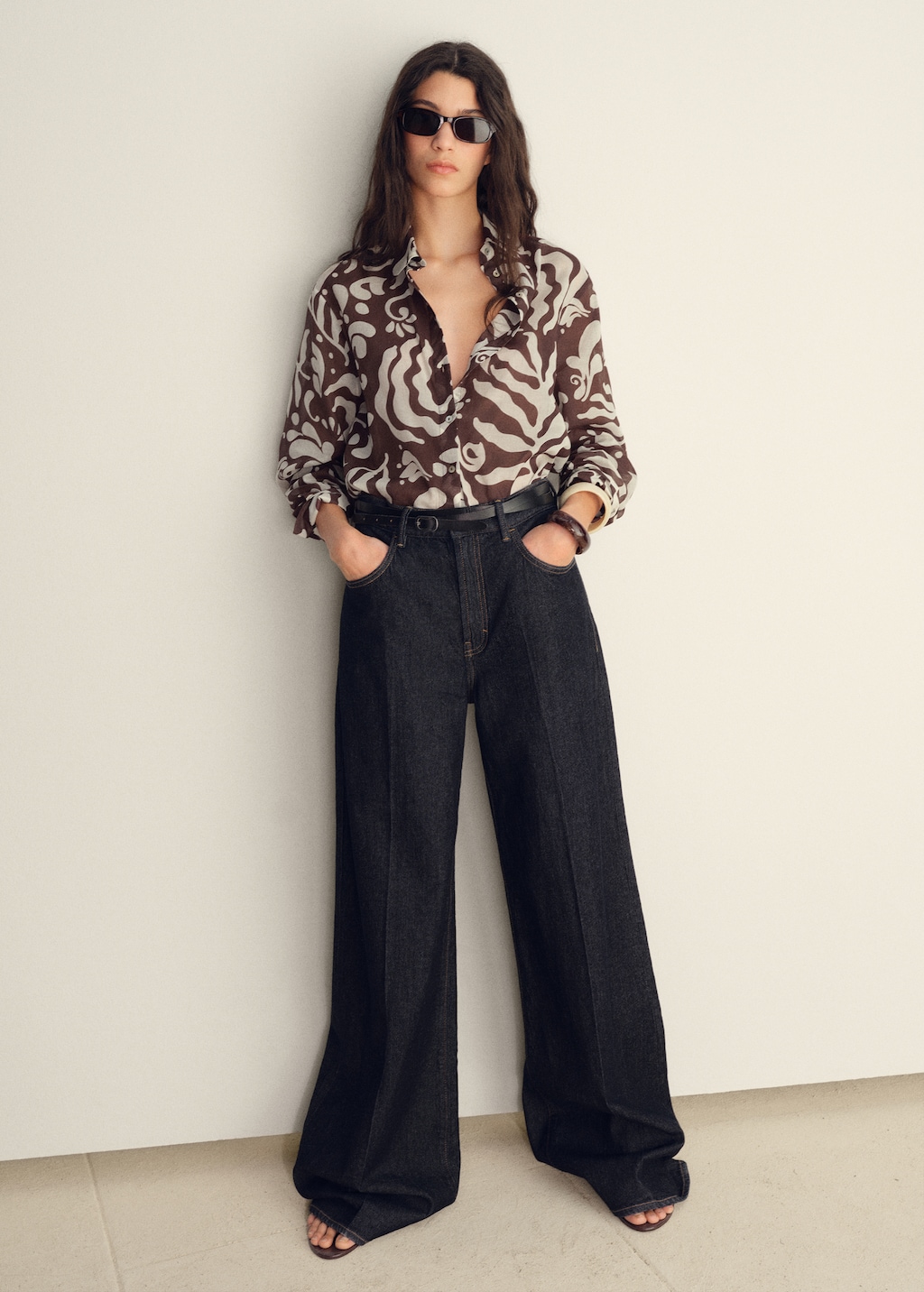 Printed cotton shirt - Women | MANGO USA