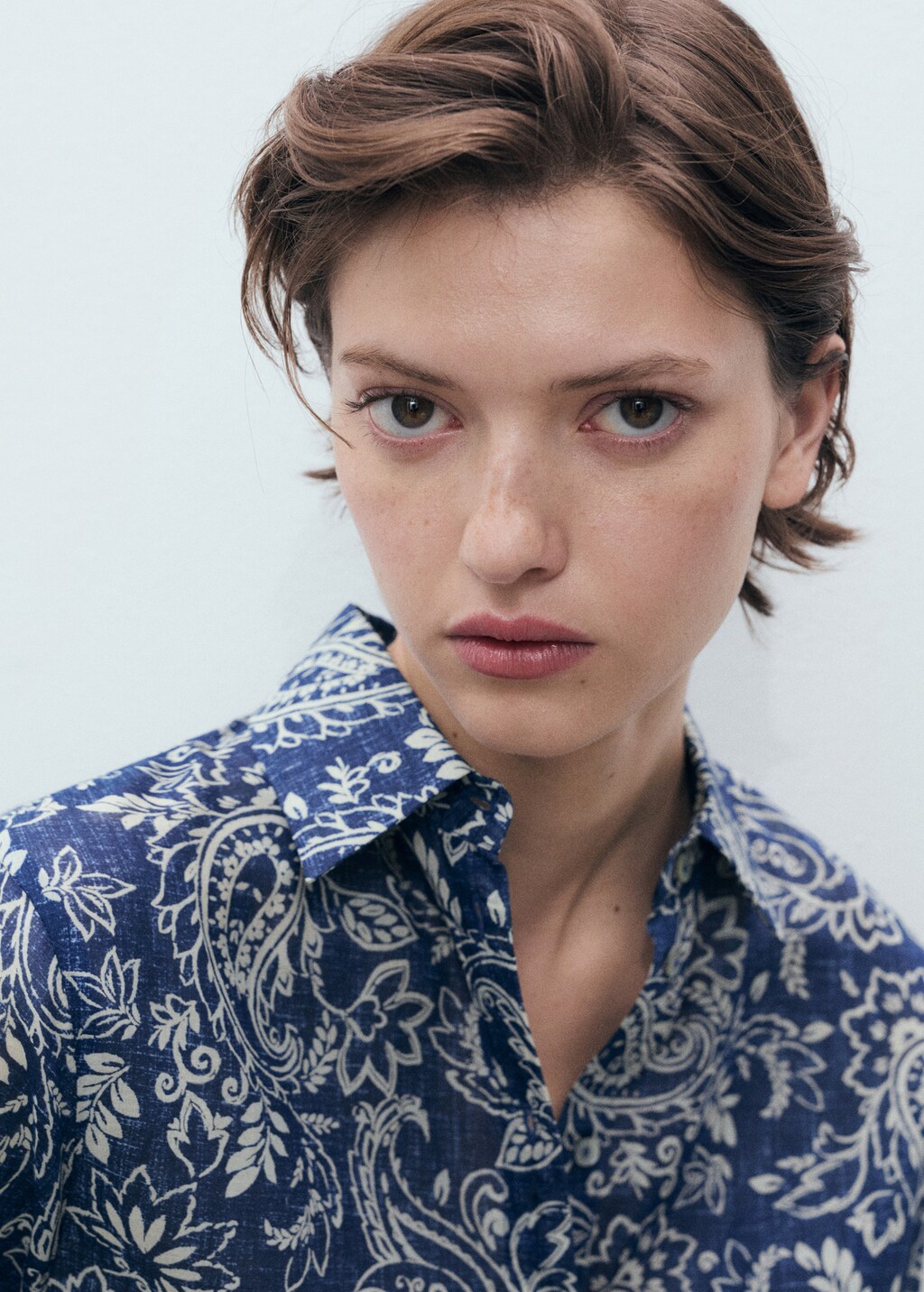 Printed cotton shirt