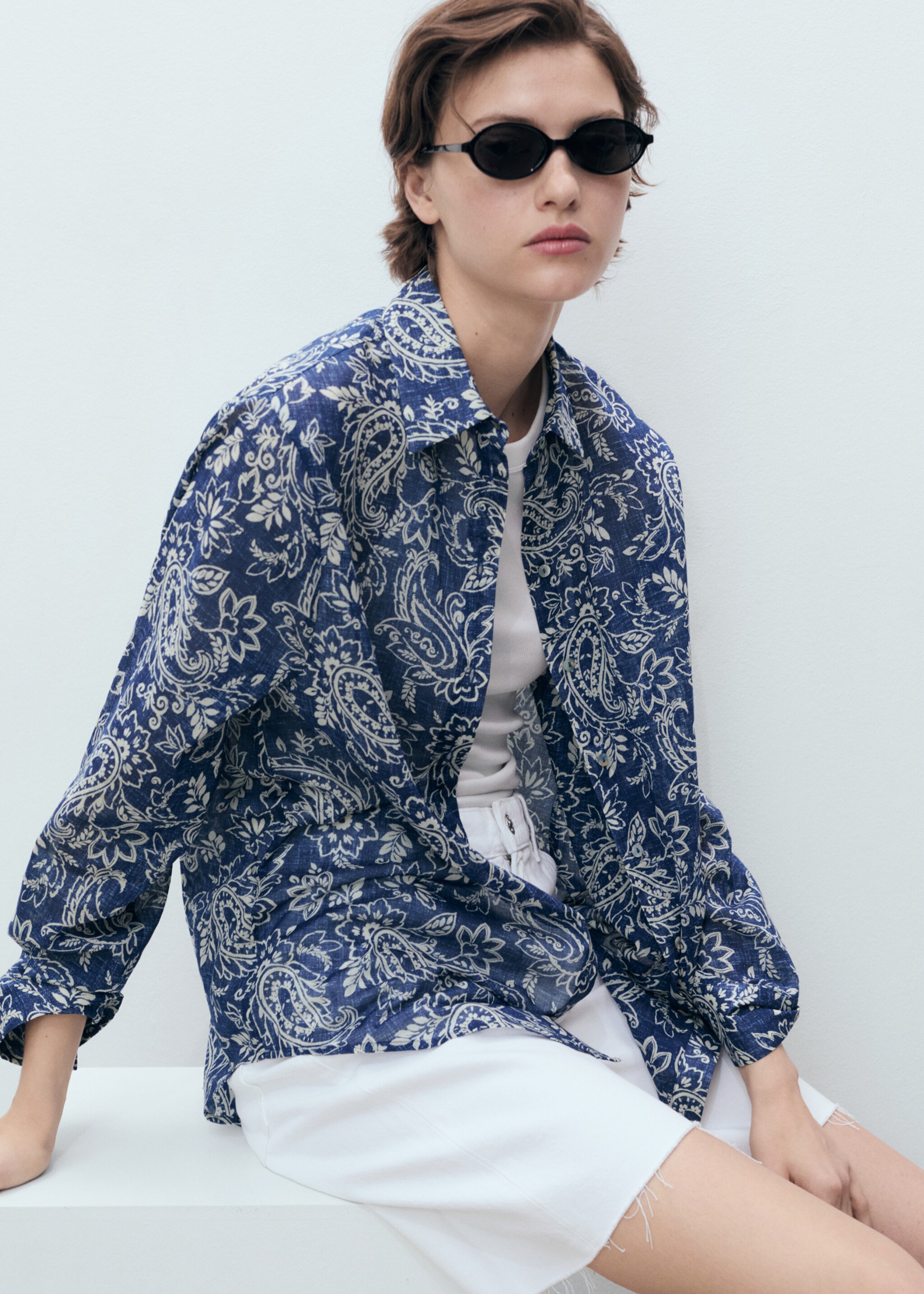 Camisa algodón estampada - Detalle del artículo 2