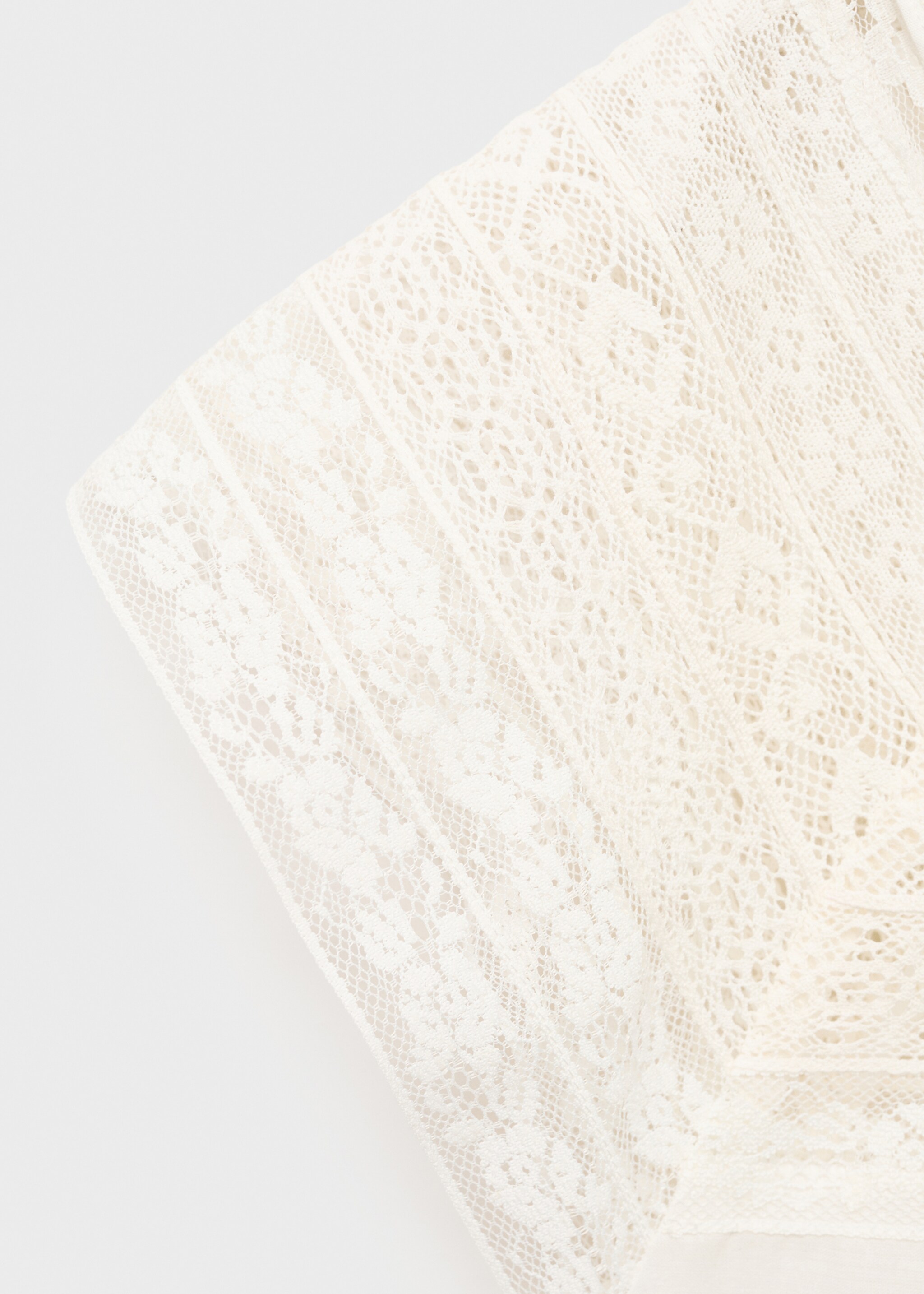 Katoenen blouse met kantdetails - Detail van het artikel 0
